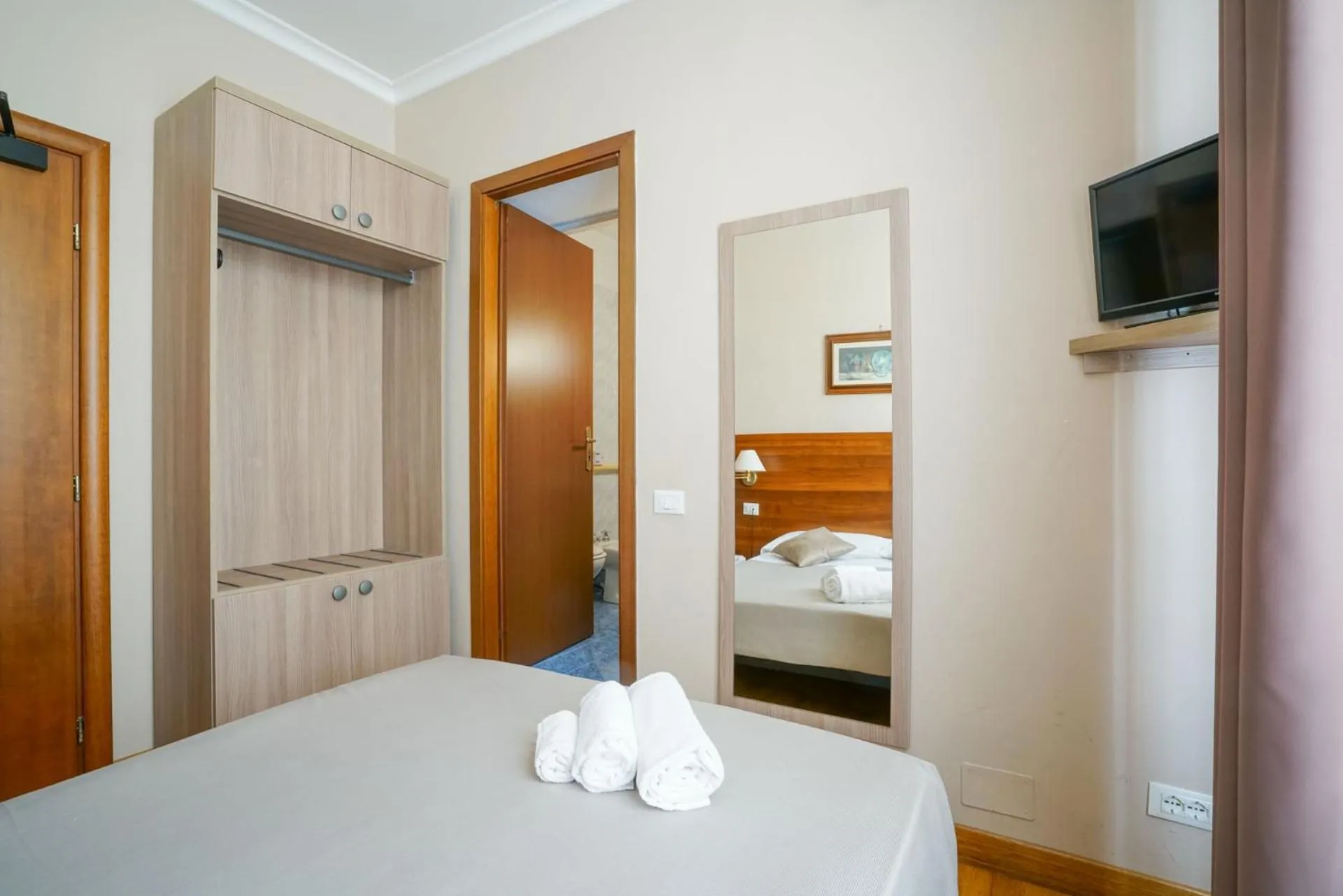 Bed in Hotel St. Moritz