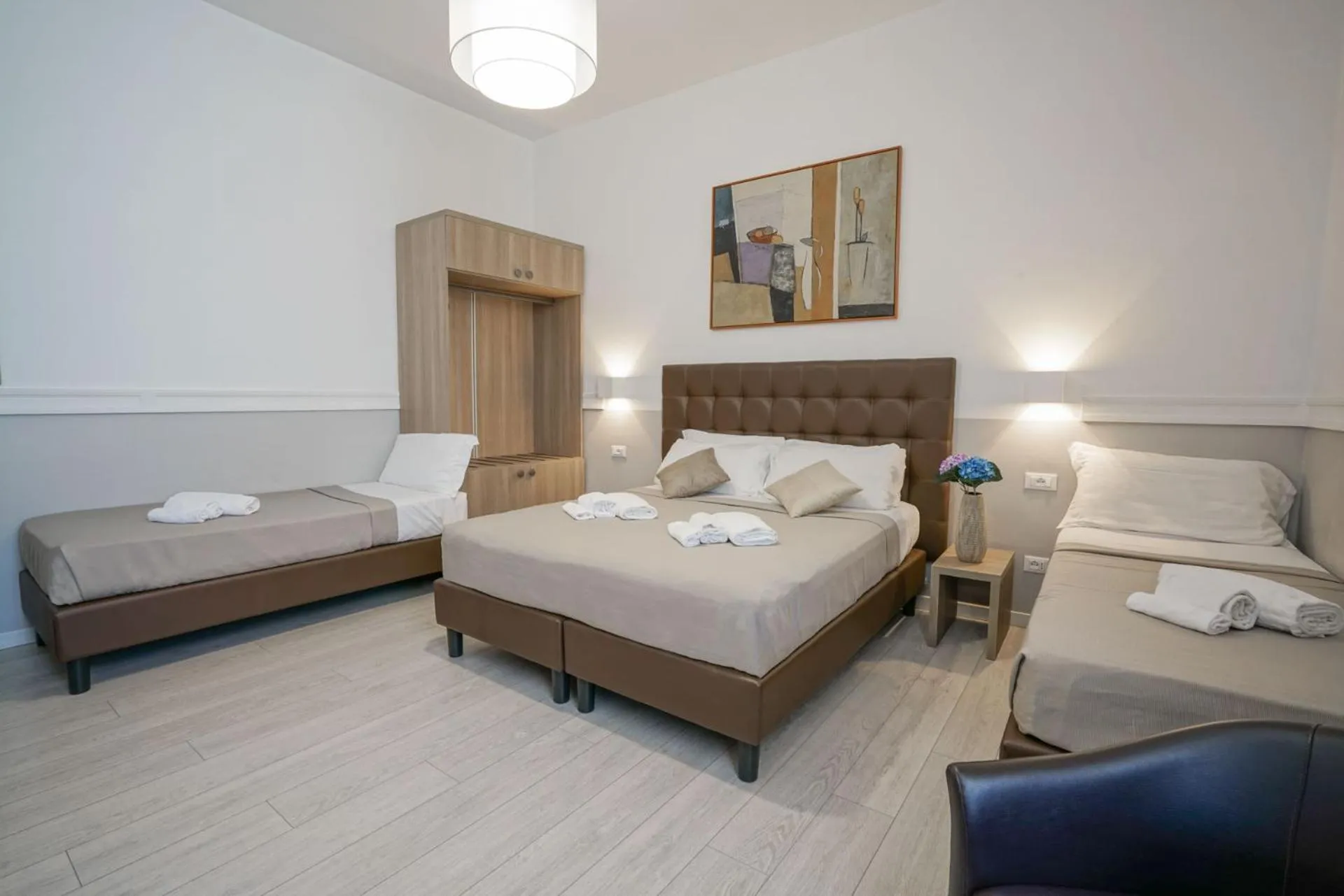 Bed in Hotel St. Moritz