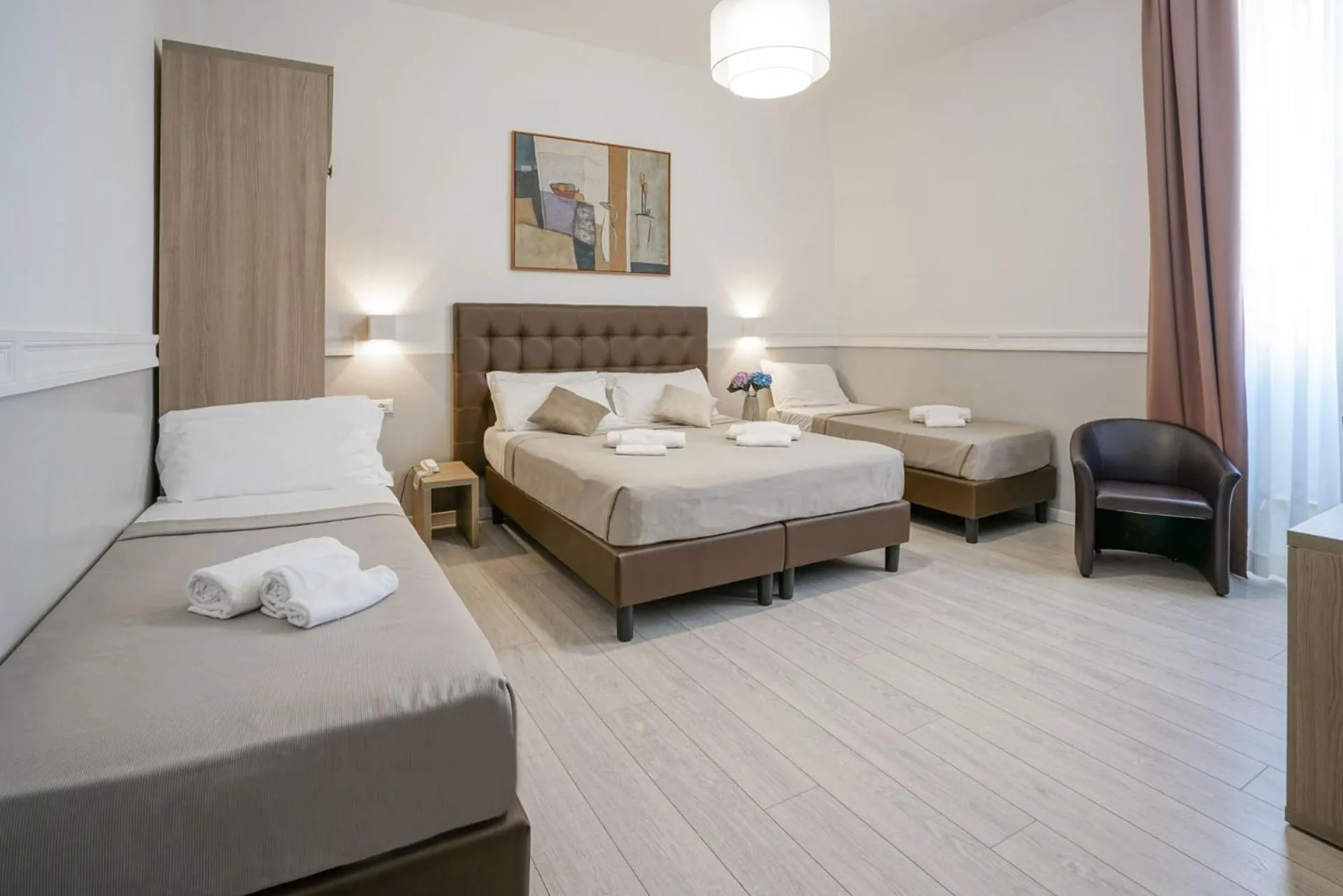 Bed in Hotel St. Moritz