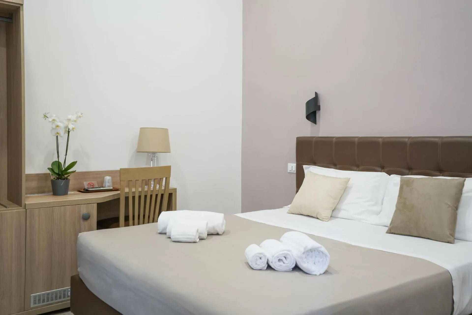 Bed in Hotel St. Moritz