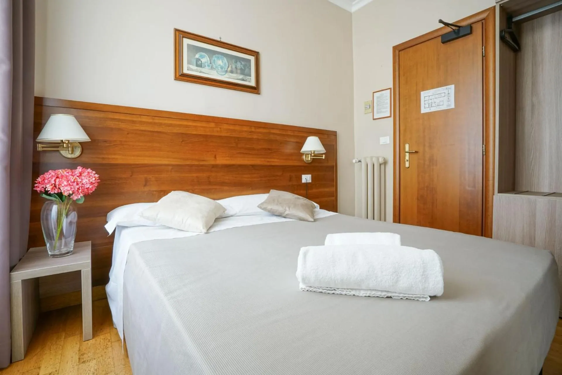 Bed in Hotel St. Moritz