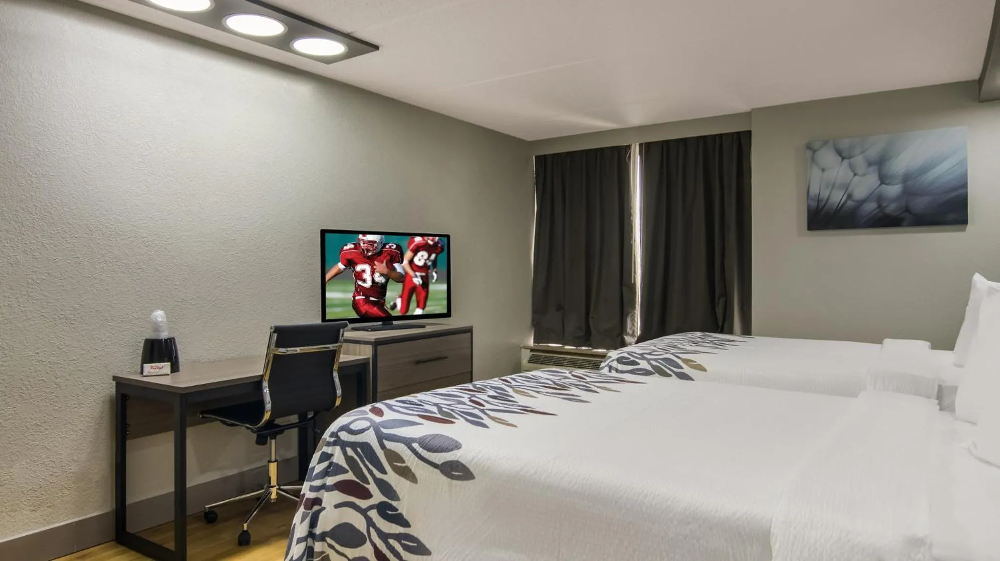 Photo of the whole room, Bed in Red Roof Inn and Conference Center Chicago - N Aurora Naperville