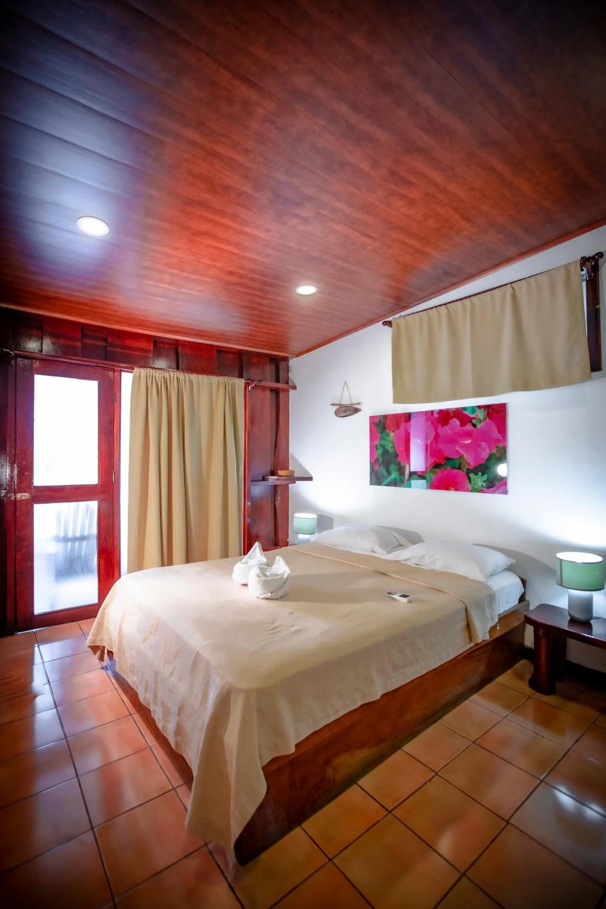 Bed in Hotel El Jardin