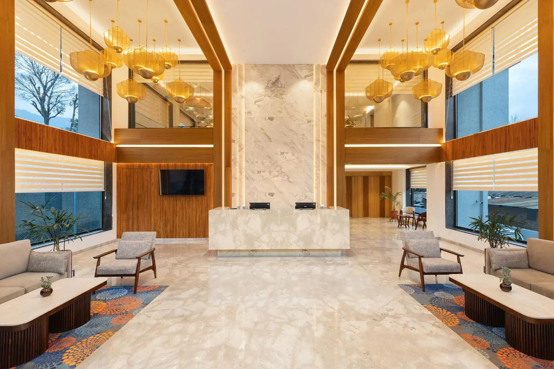 Lobby or reception in INFINITEA CENTRIC DHARAMSHALA Lobby or reception in INFINITEA CENTRIC DHARAMSHALA