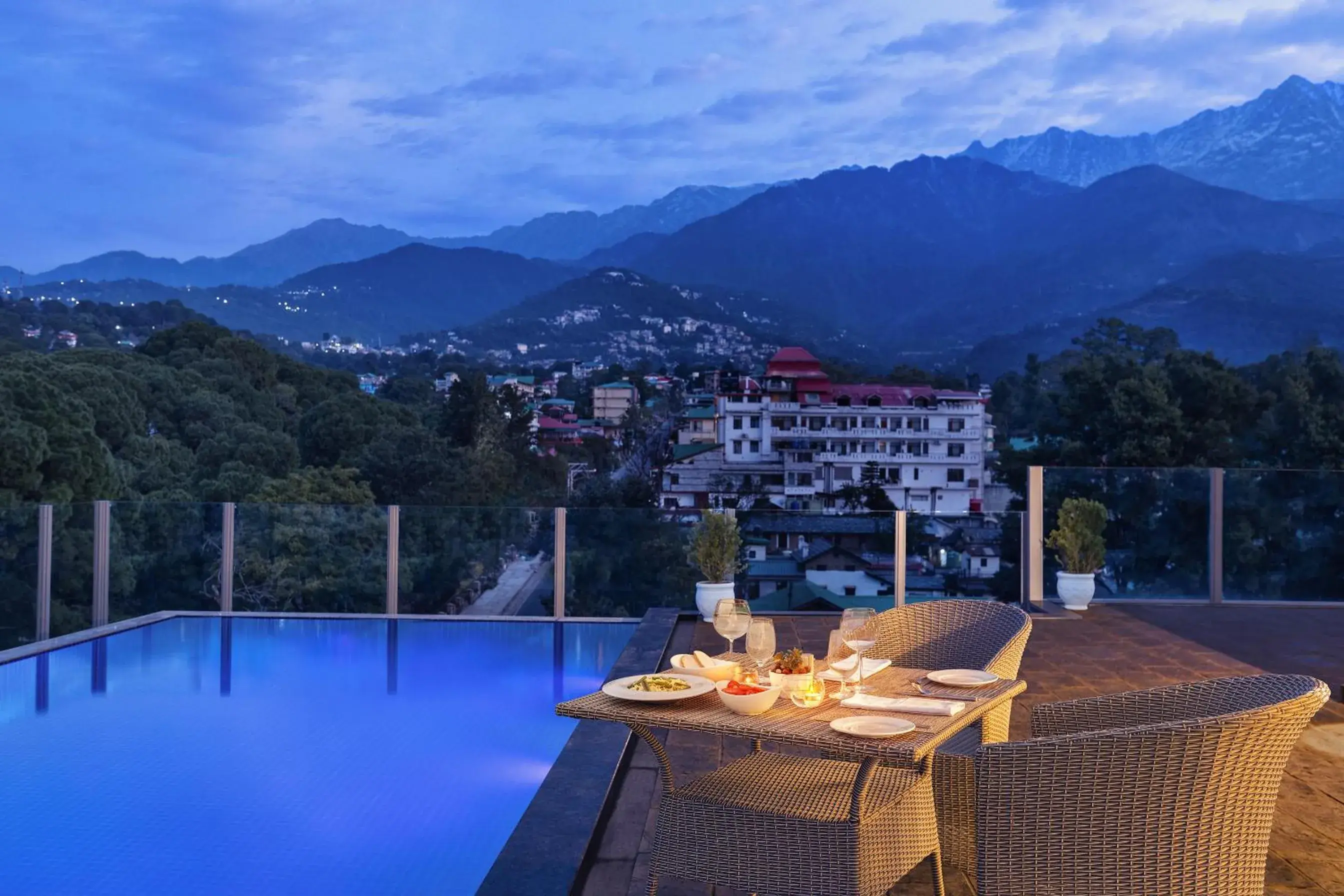 Swimming pool in INFINITEA CENTRIC DHARAMSHALA Swimming pool in INFINITEA CENTRIC DHARAMSHALA