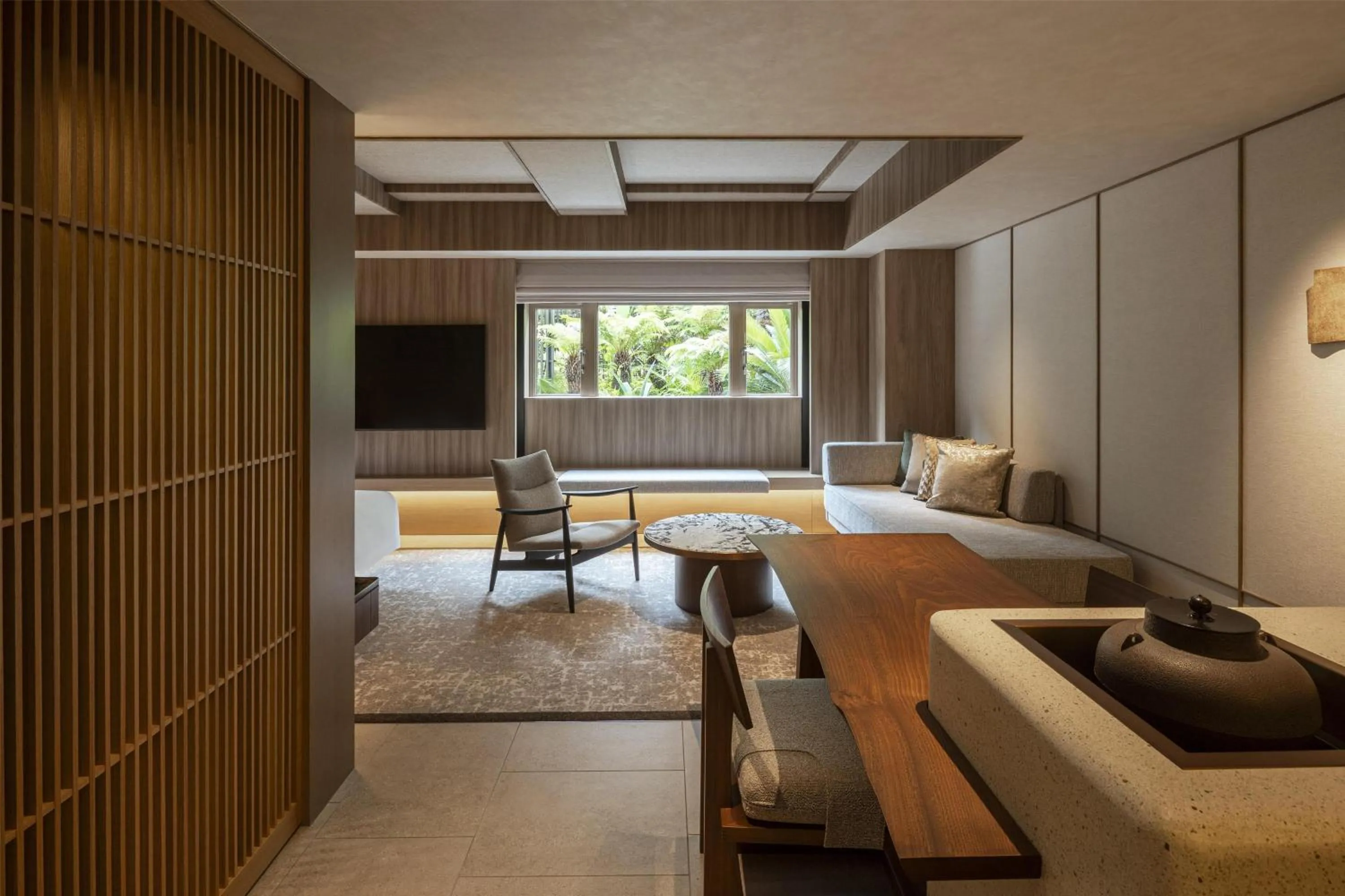 Living room in Grand Hyatt Fukuoka