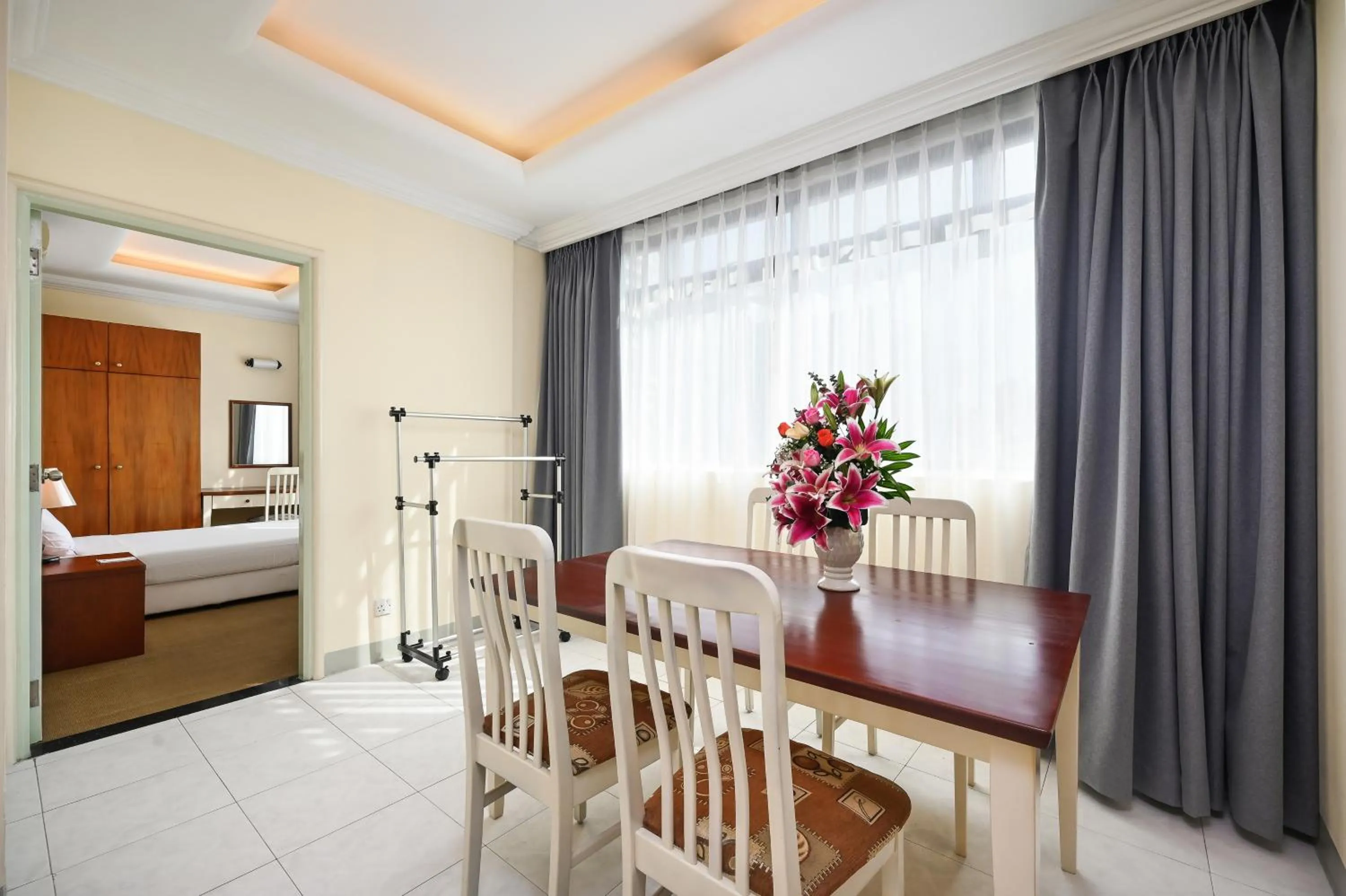 Dining area, Bed in Cityview Serviced Apartment & Hotel Ho Chi Minh City