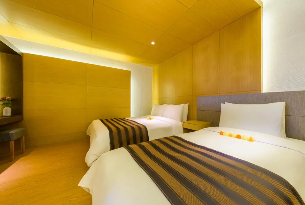 Bed in STANFORD Hotel & Resort Jeju