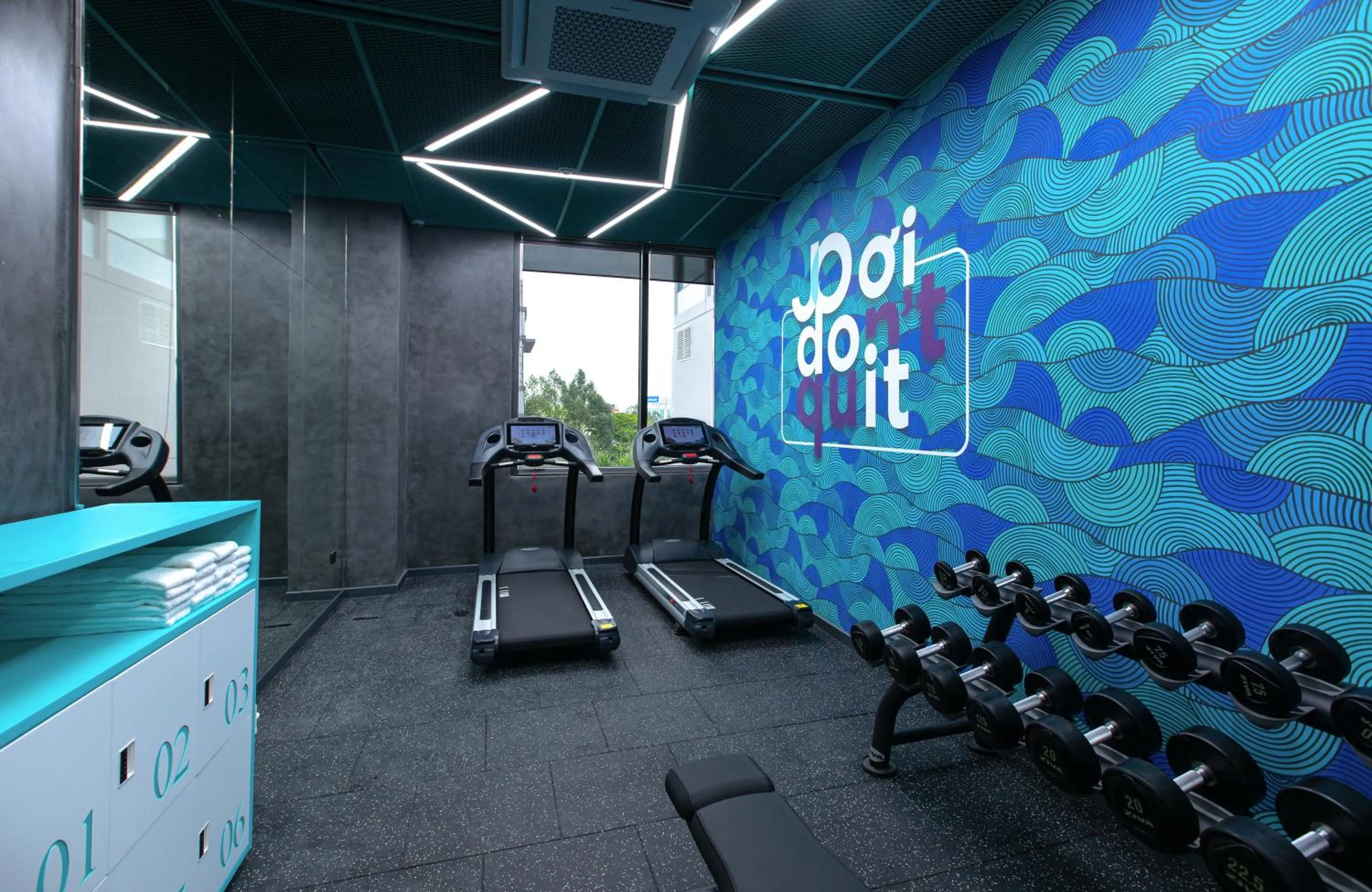 Fitness centre/facilities in SOJO Hotel Hau Giang