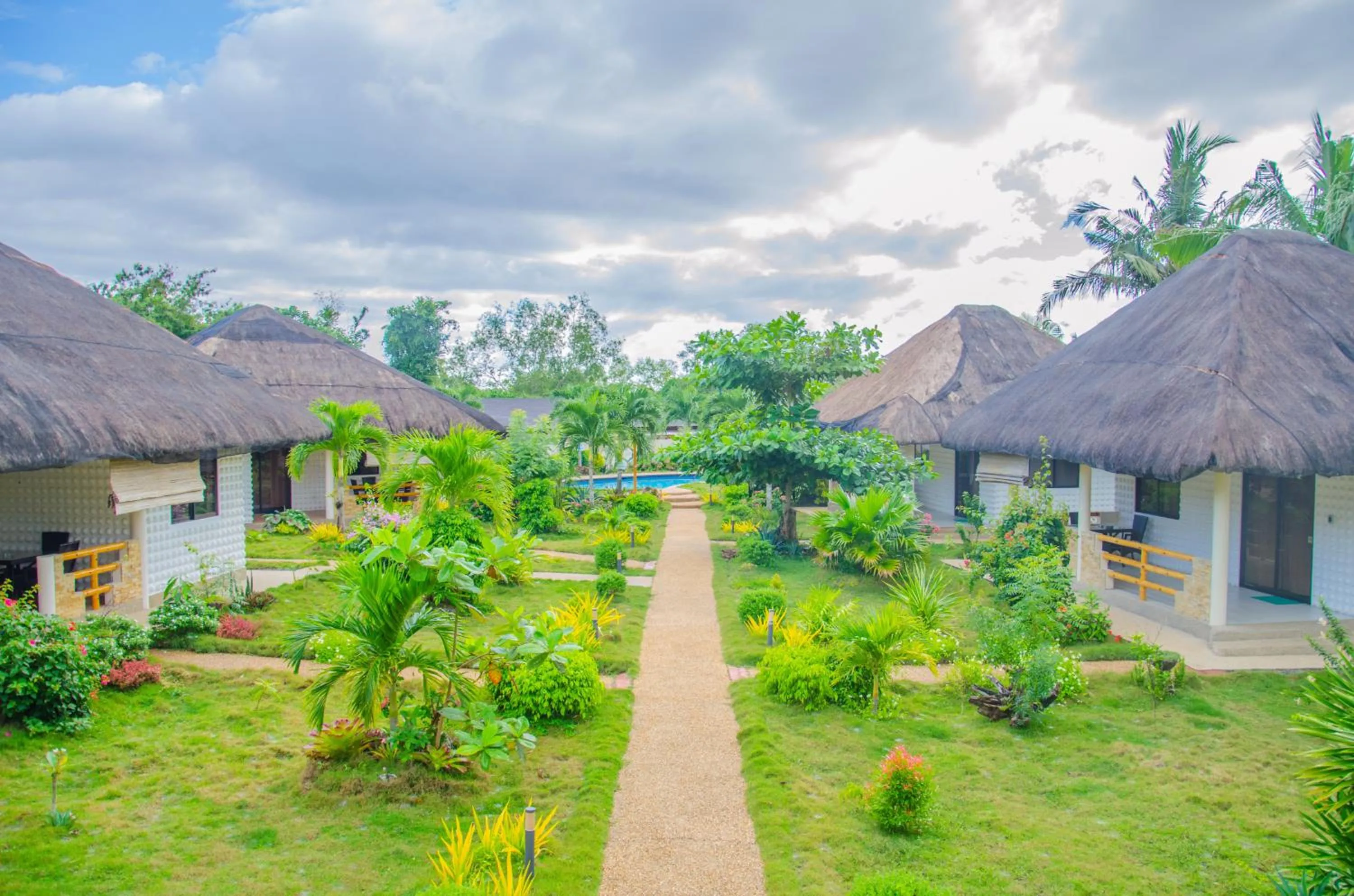 Garden view in Panglao Homes Resort & Villas