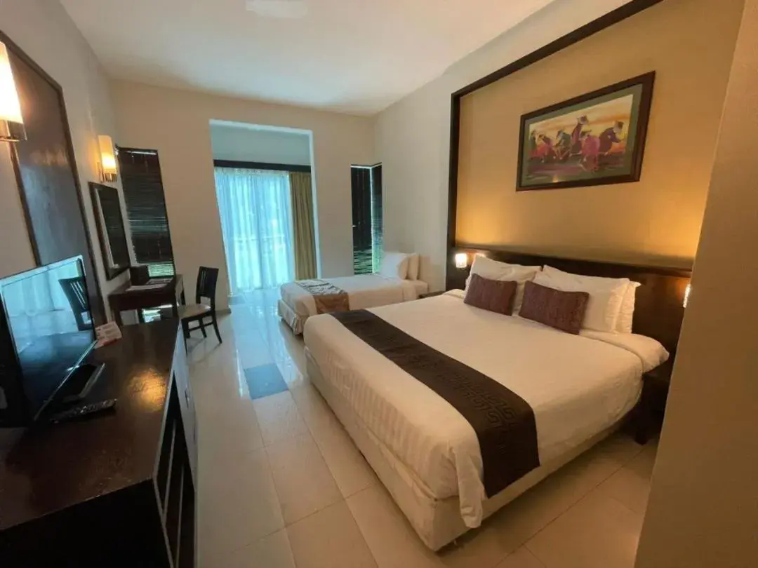 Bed in Hotel Felda Residence Tanjung Leman Bed in Hotel Felda Residence Tanjung Leman