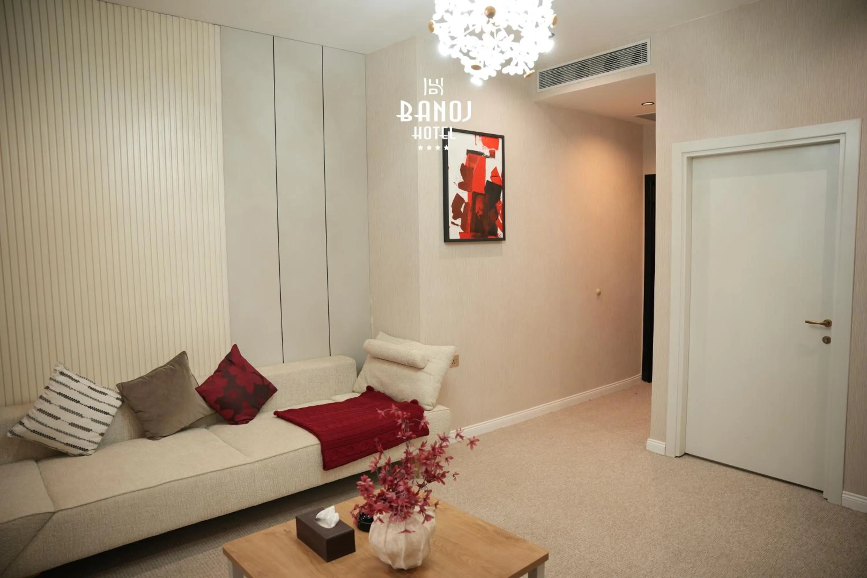 Seating area in Banoj Hotel