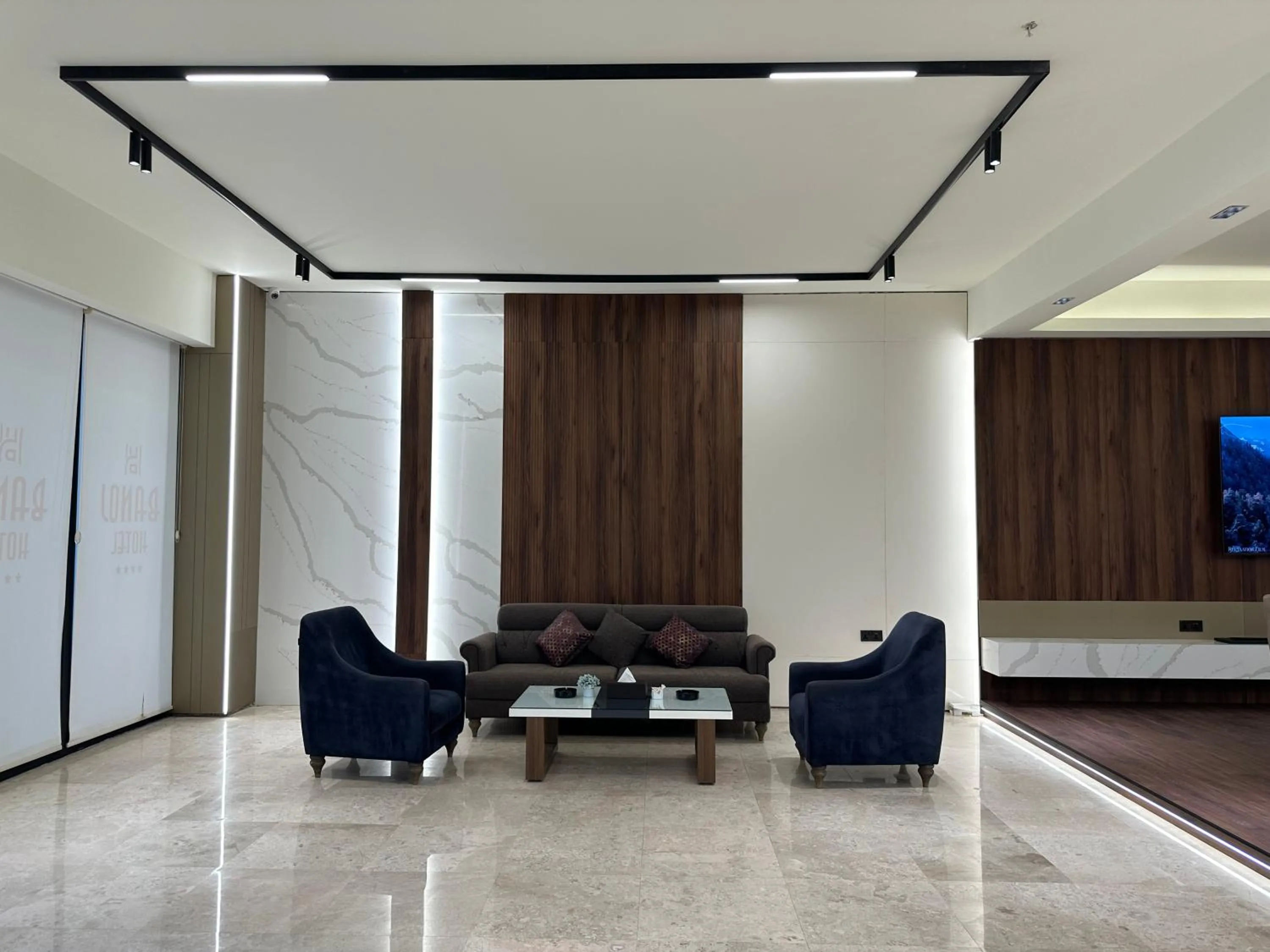 Seating area in Banoj Hotel