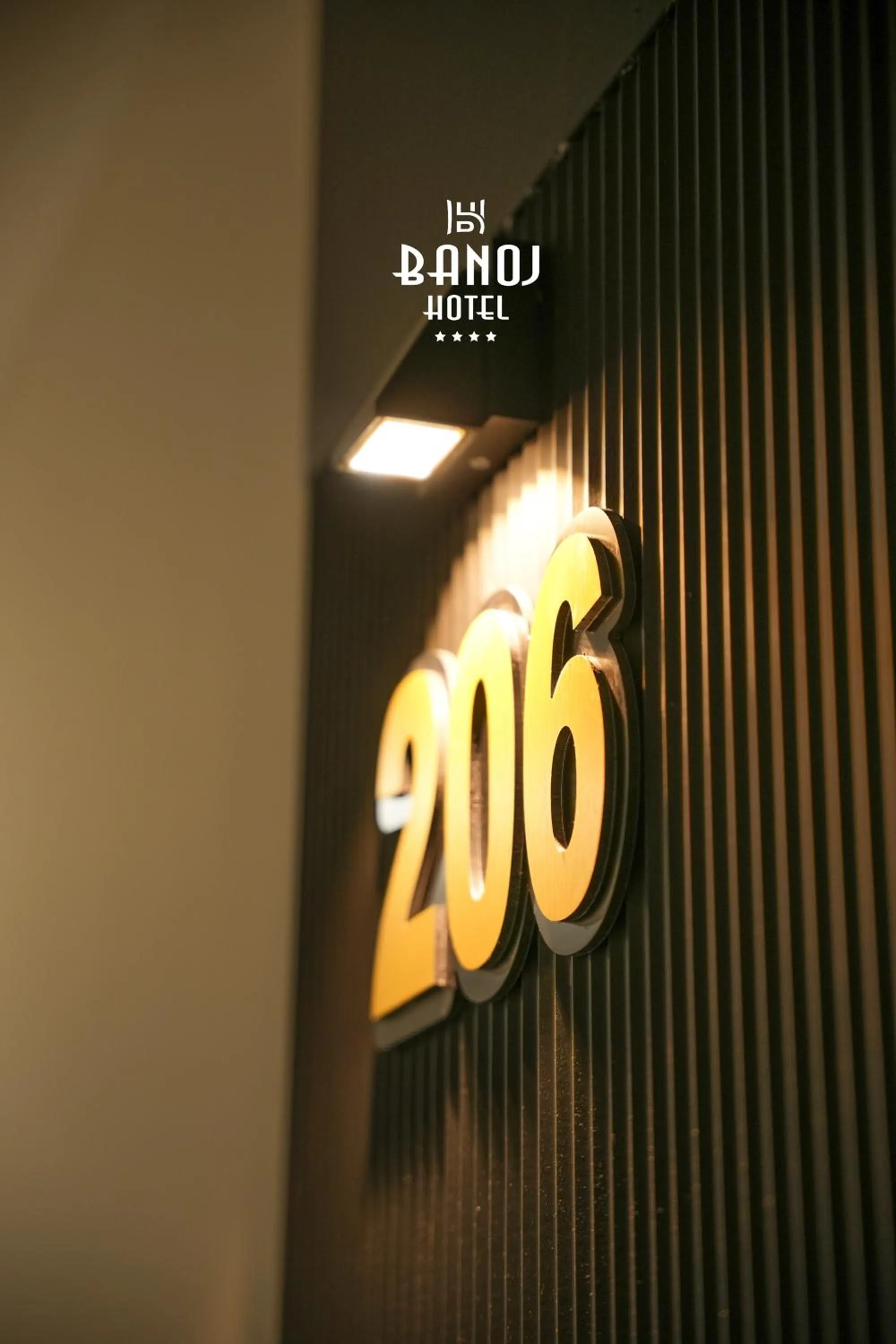 Text overlay in Banoj Hotel