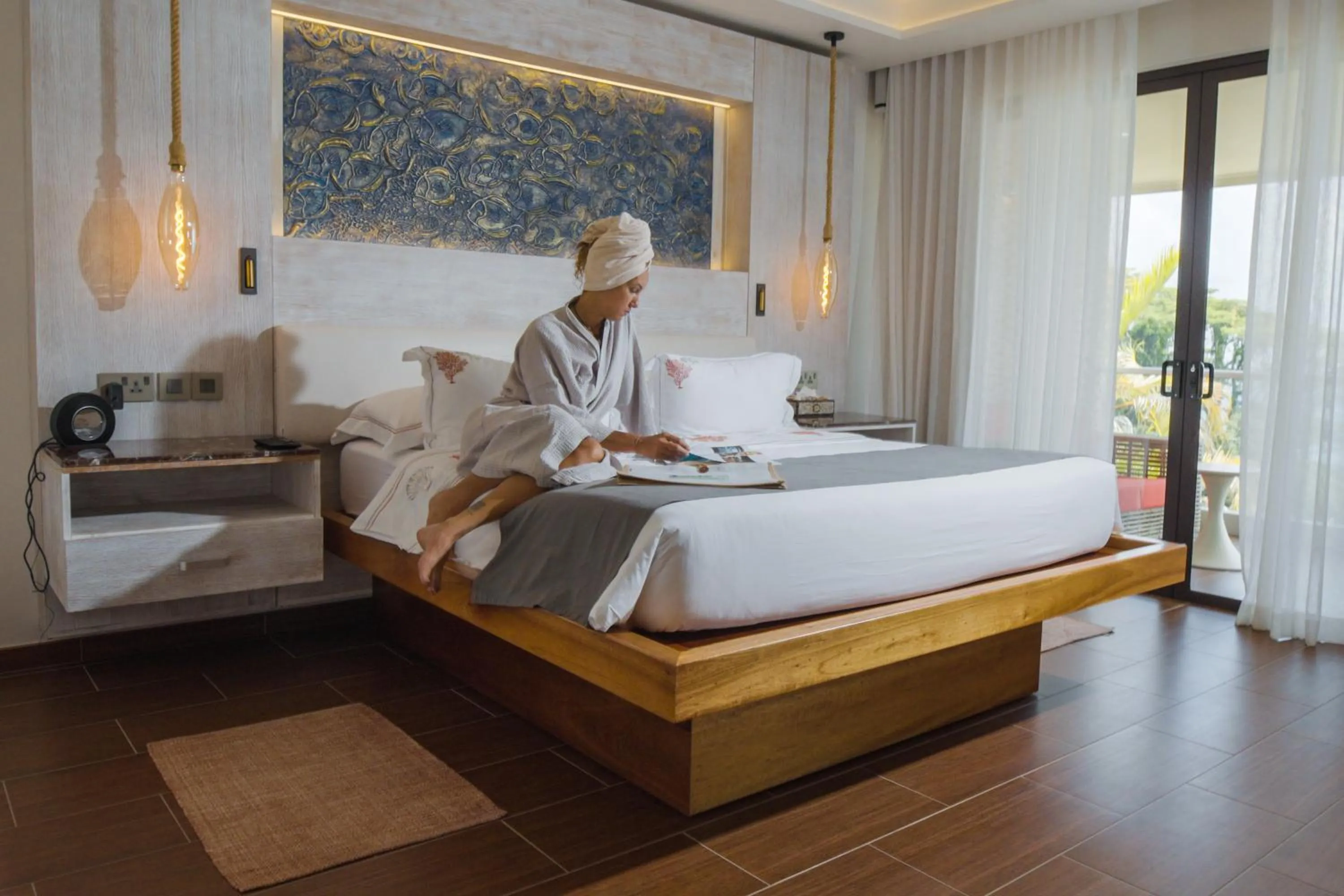 Bedroom, Bed in Hotel Le Duc de Praslin