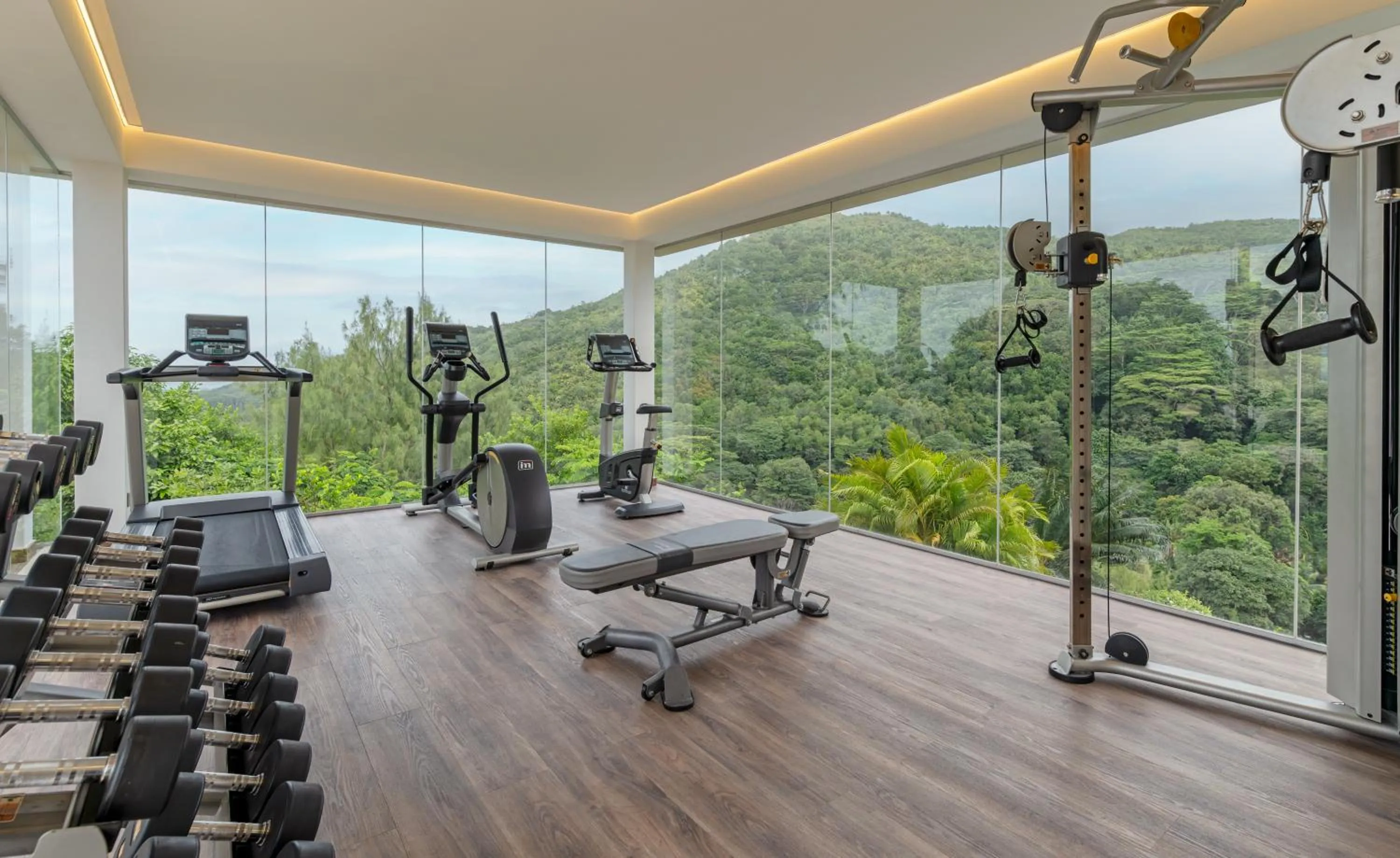 Fitness centre/facilities in Hotel Le Duc de Praslin