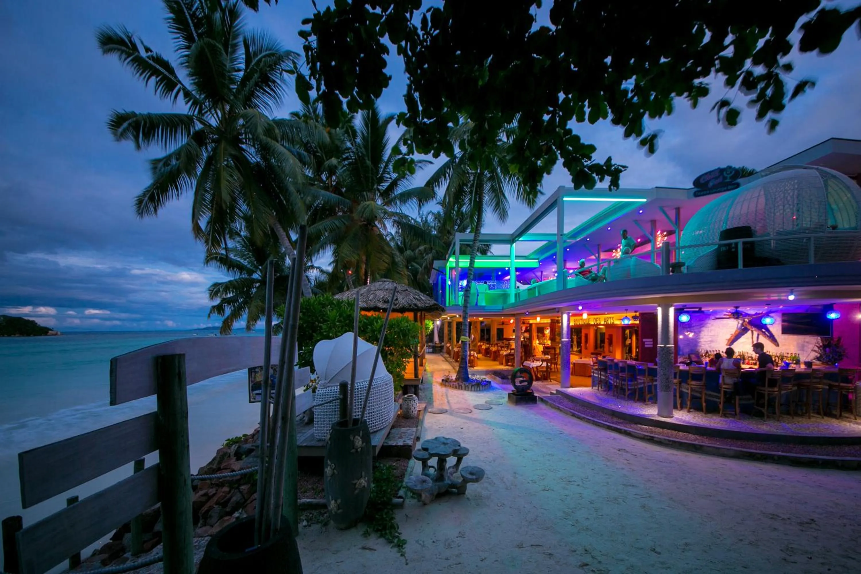 Sea view in Hotel Le Duc de Praslin