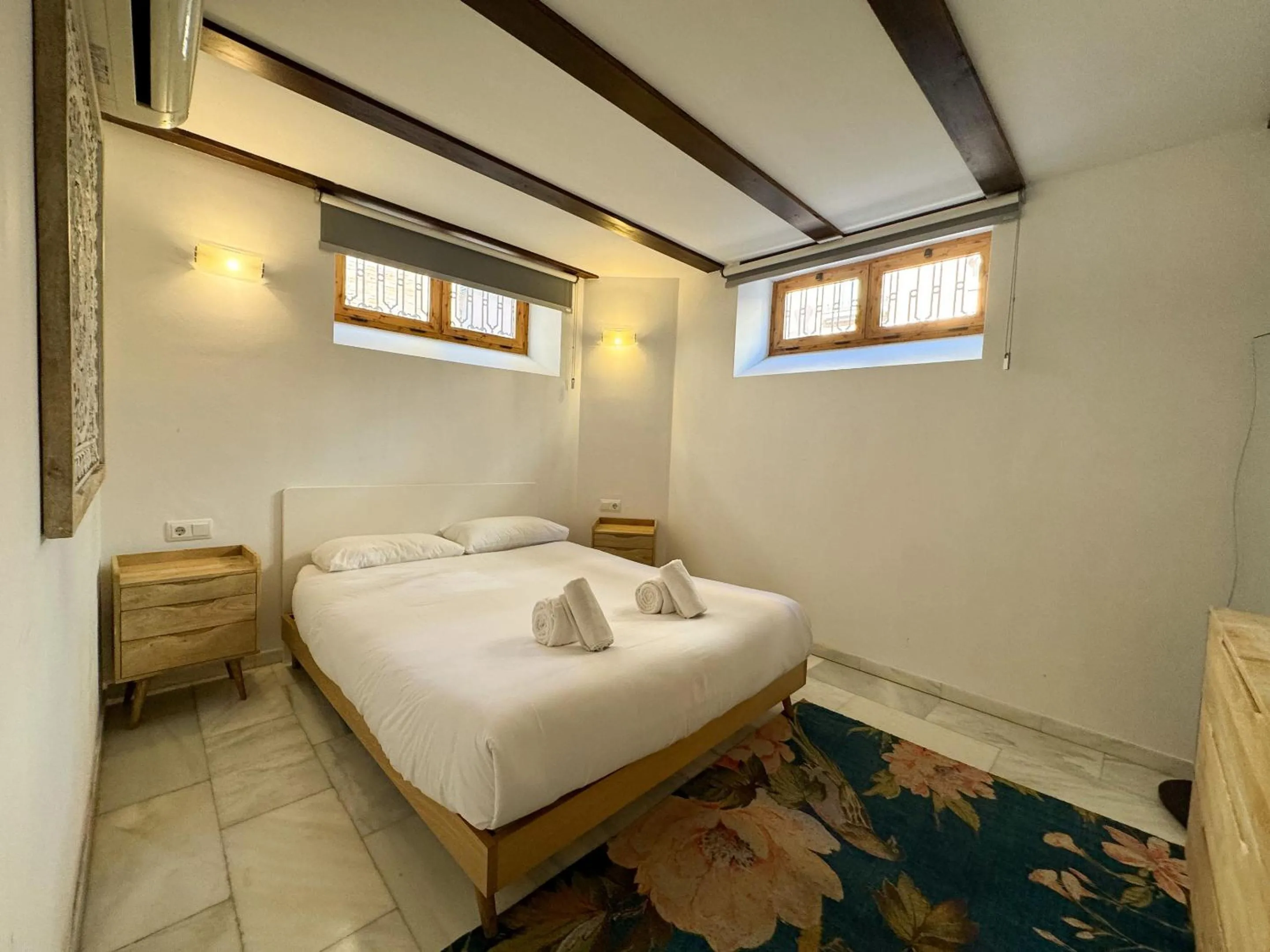 Bedroom, Bed in Duplex en el Carmen 1