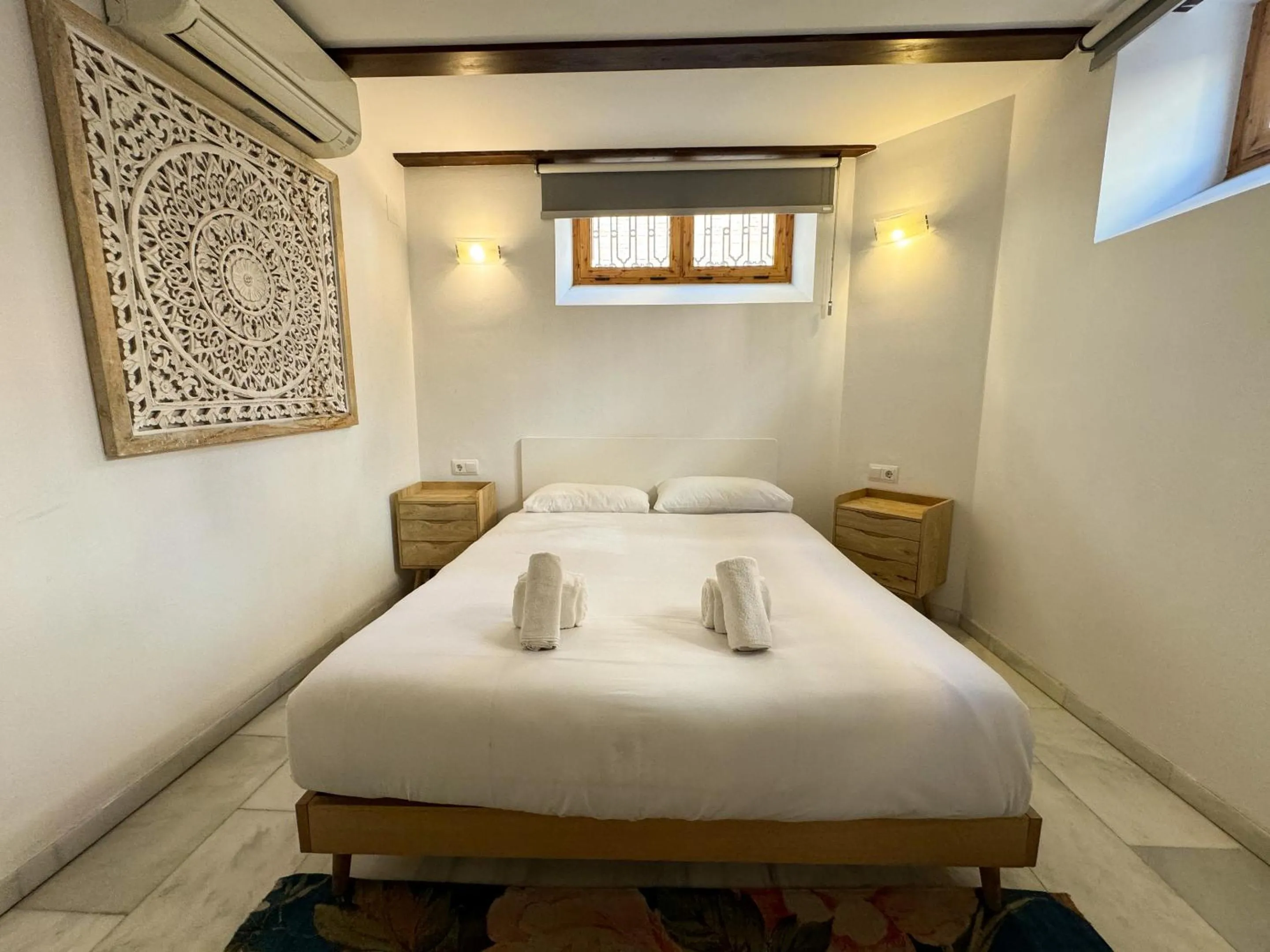 Bedroom, Bed in Duplex en el Carmen 1