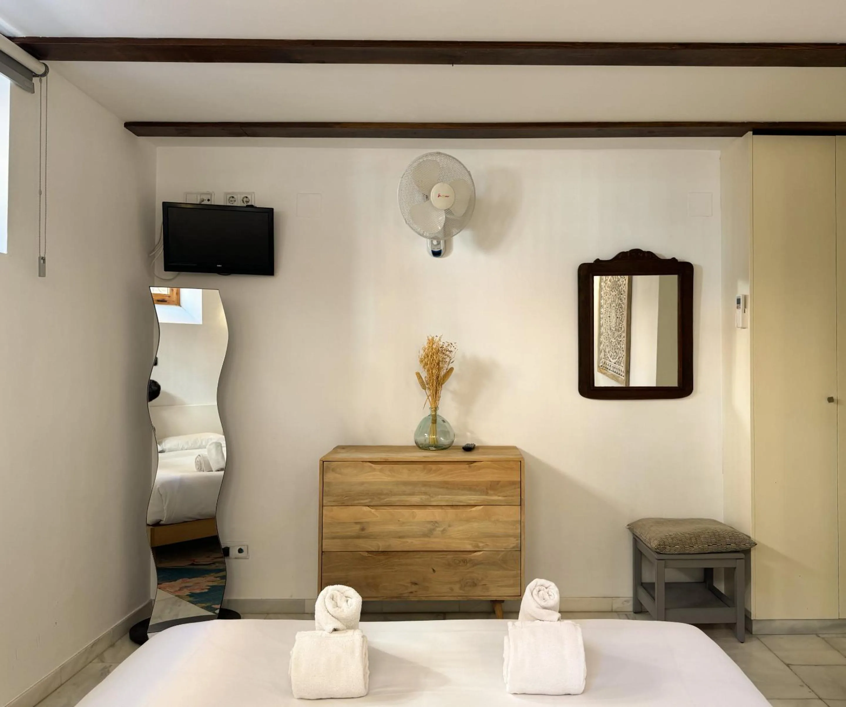 Bedroom, Bed in Duplex en el Carmen 1