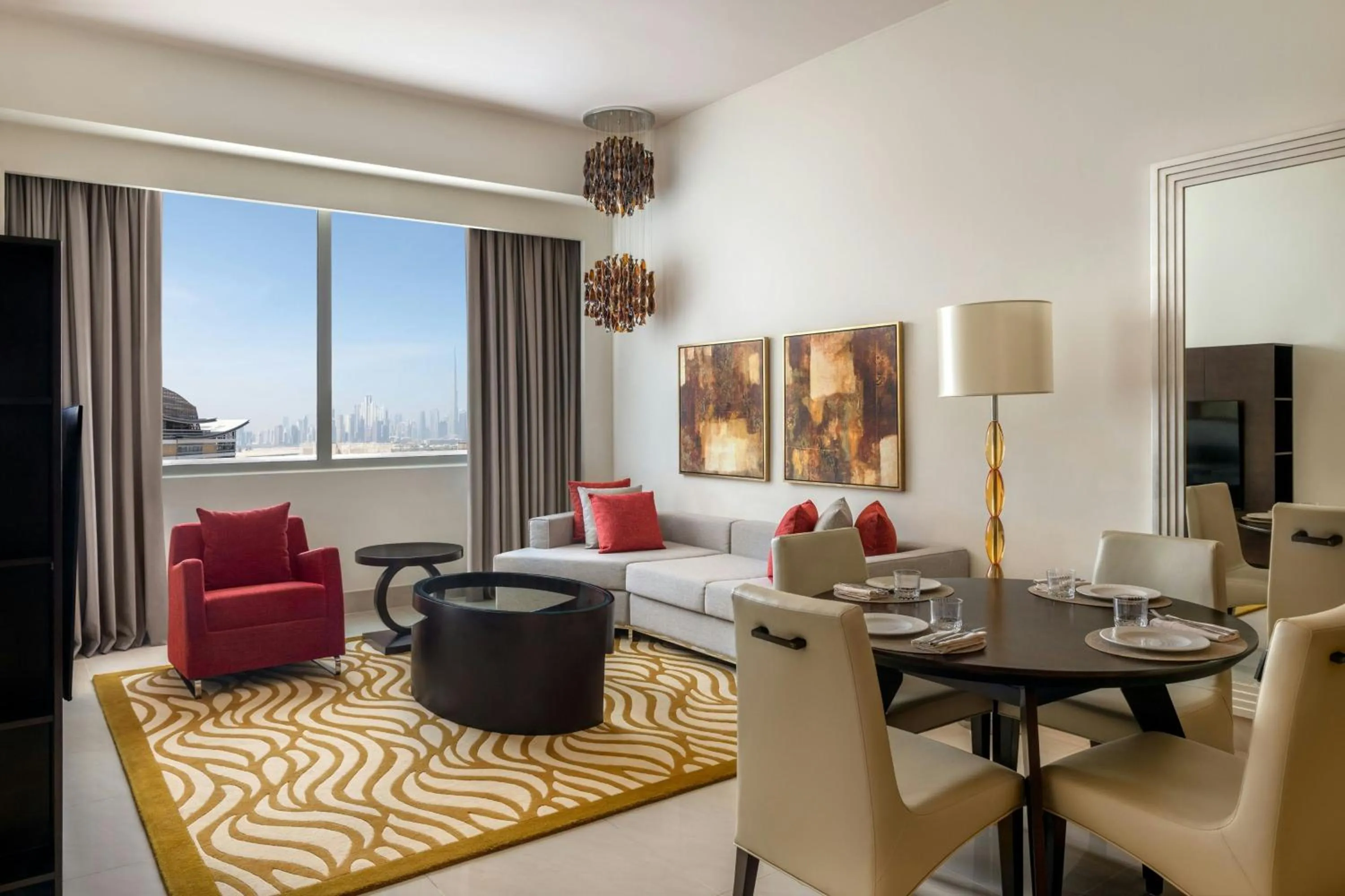 Lounge or bar in Marriott Executive Apartments Al Jaddaf, Dubai