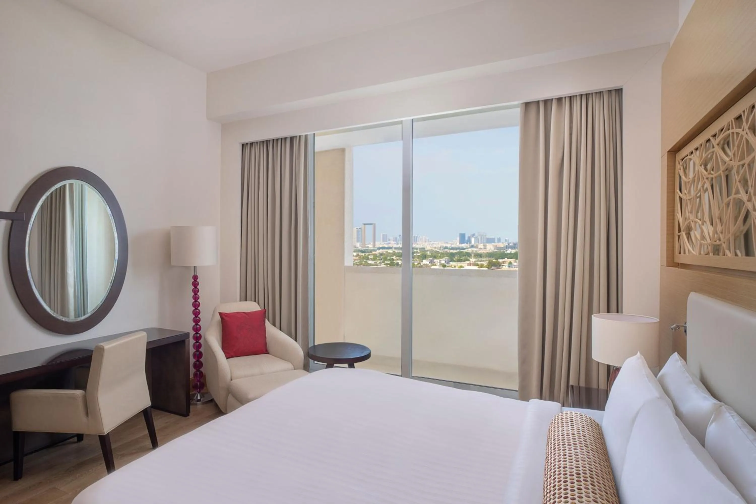Bedroom, Bed in Marriott Executive Apartments Al Jaddaf, Dubai