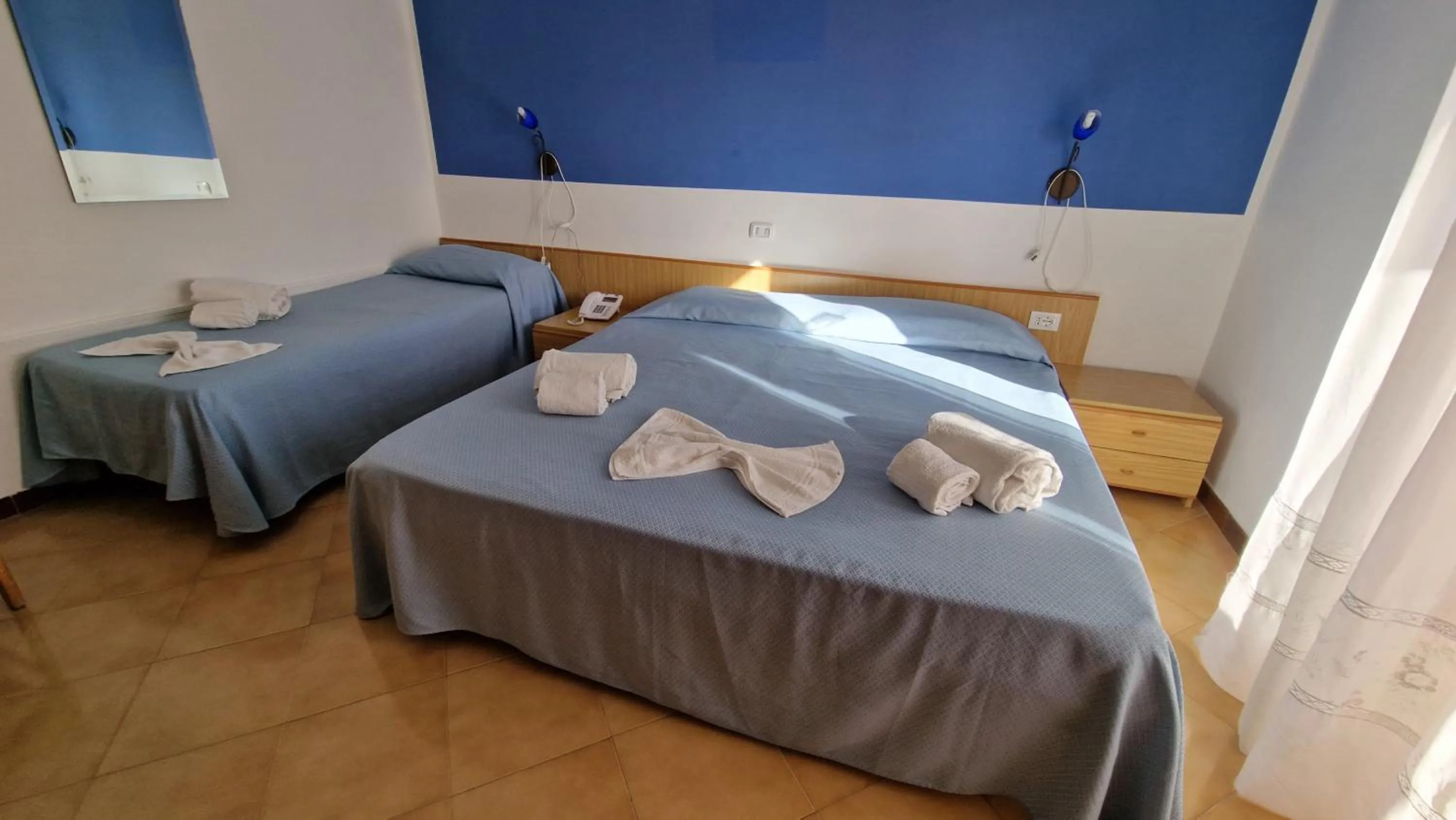 Bed in Hotel Le Pelagie