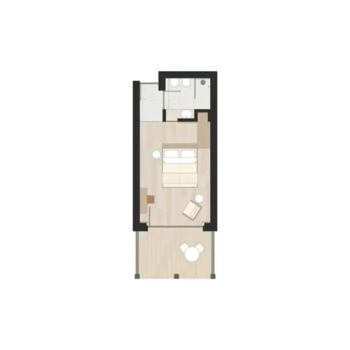 Floor plan in AMA Stay