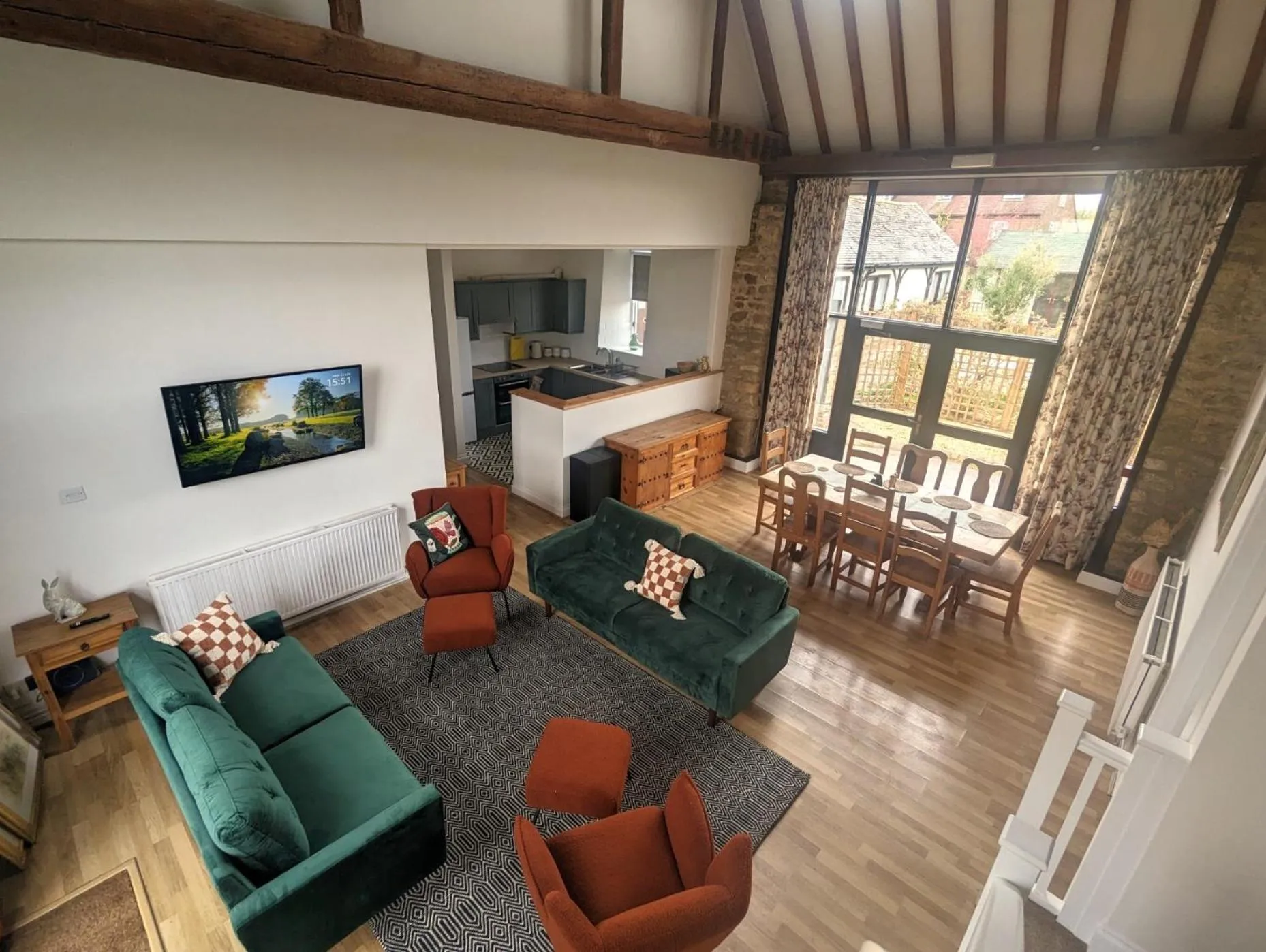 Living room in Kingfisher Barn