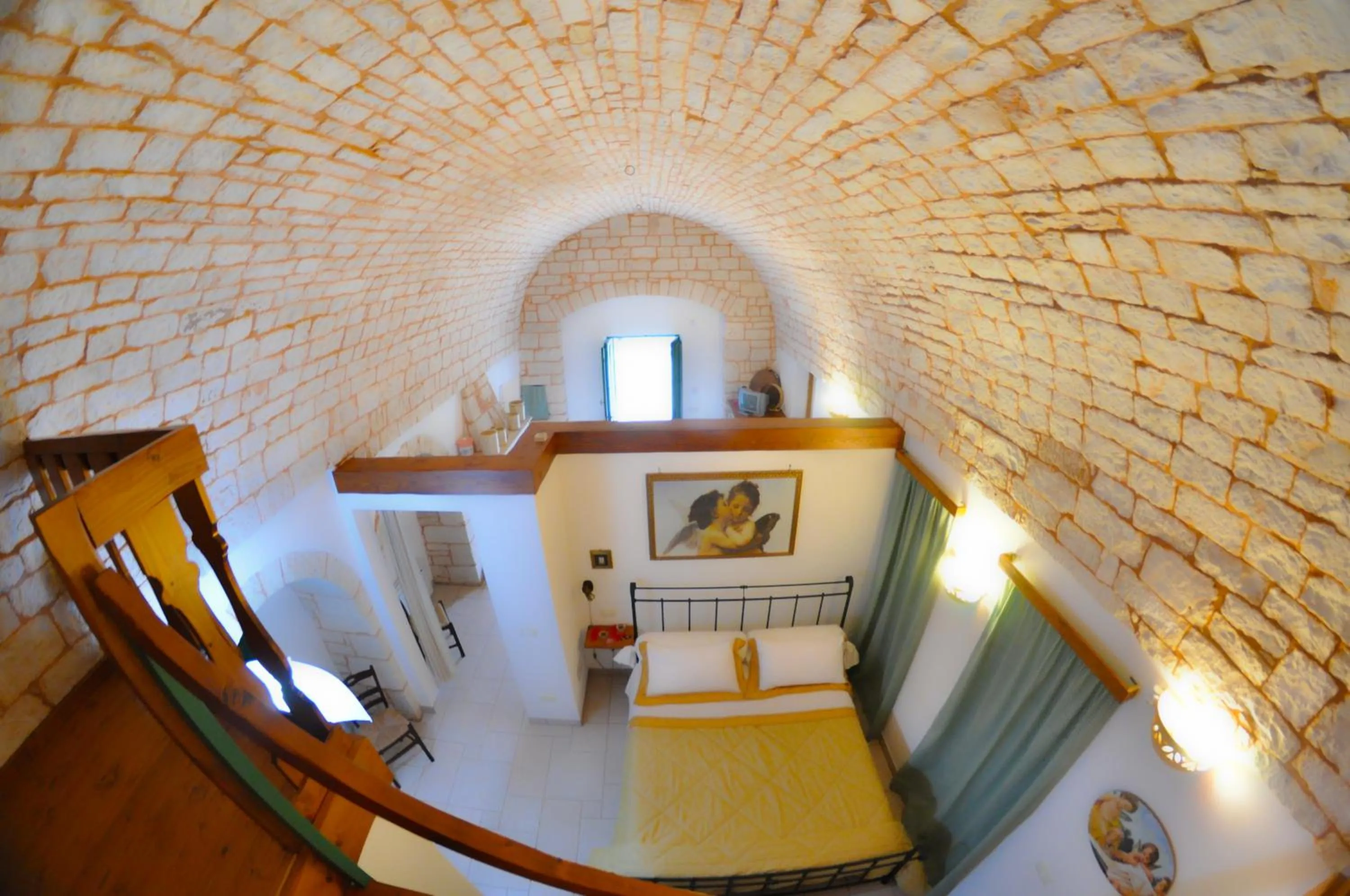 Bed in Masseria Rosa Trulli Relais