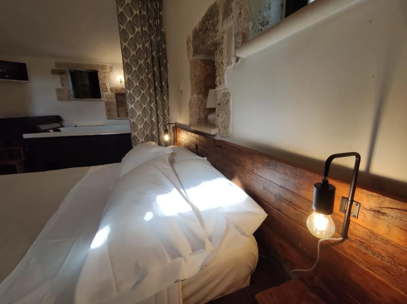 Bed in Masseria Rosa Trulli Relais