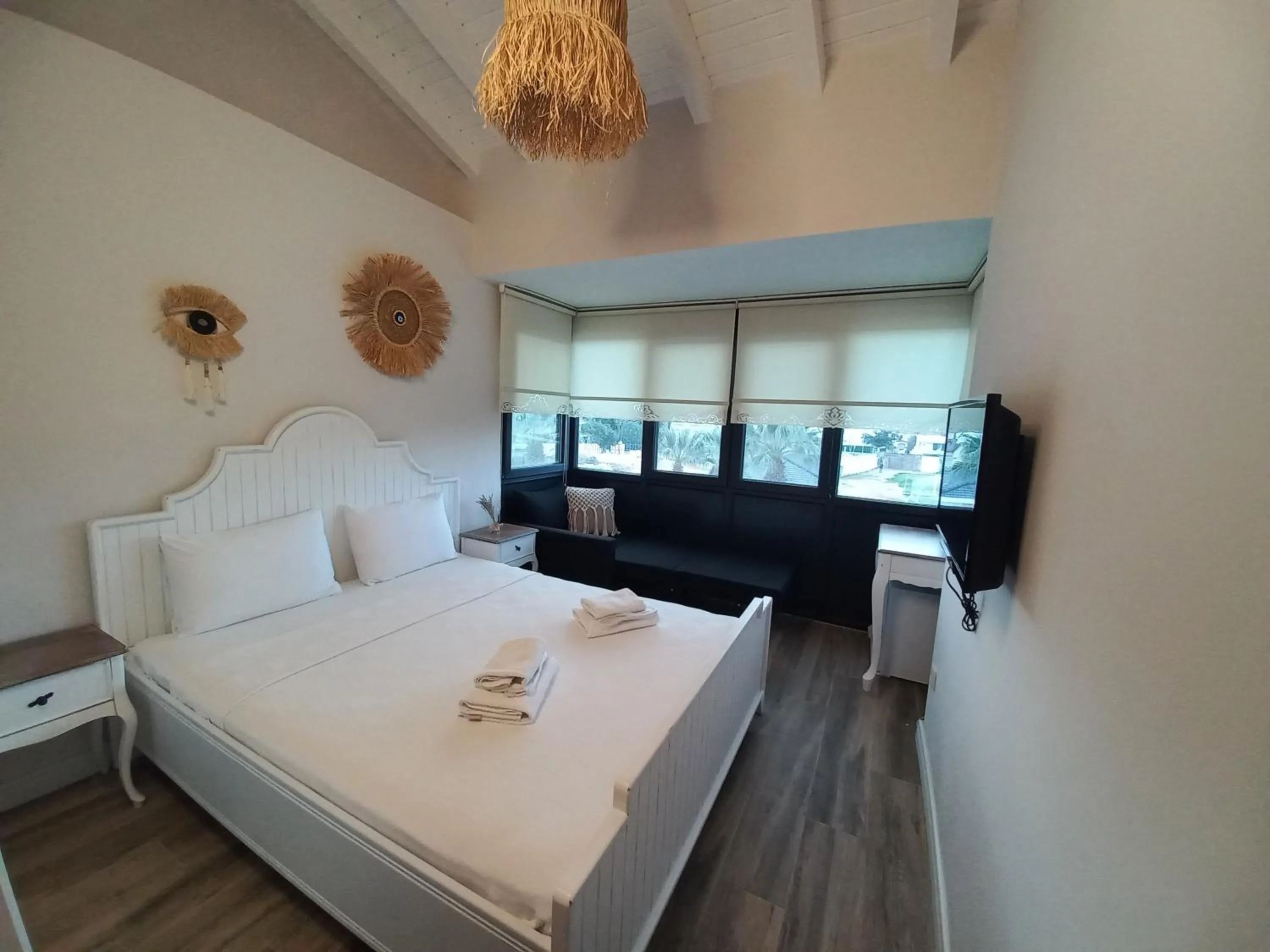 Bed in Chloe hotel Alacati