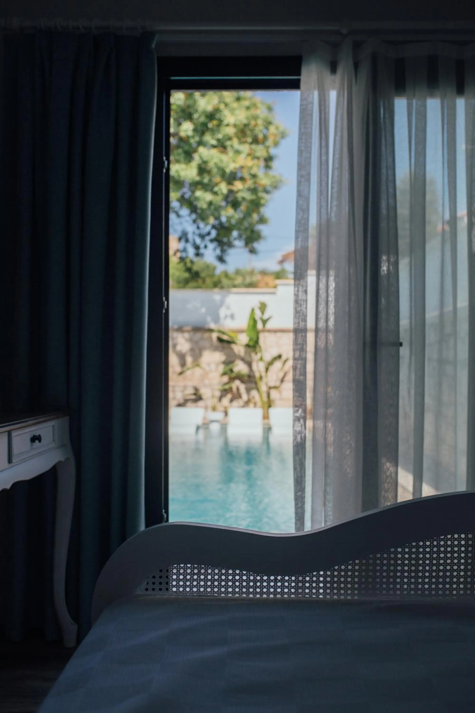 Bed in Chloe hotel Alacati