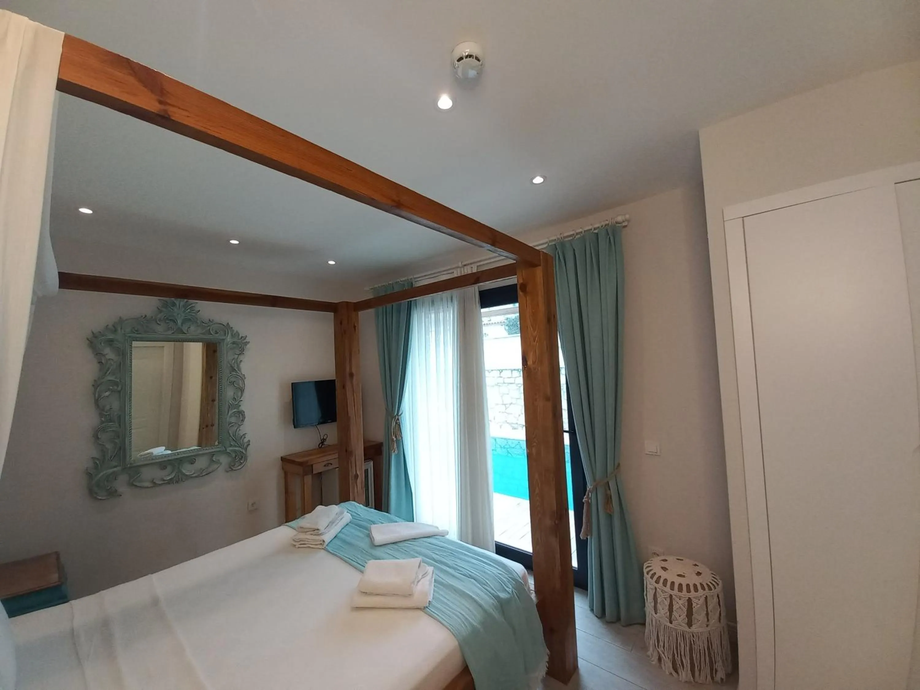 Bed in Chloe hotel Alacati