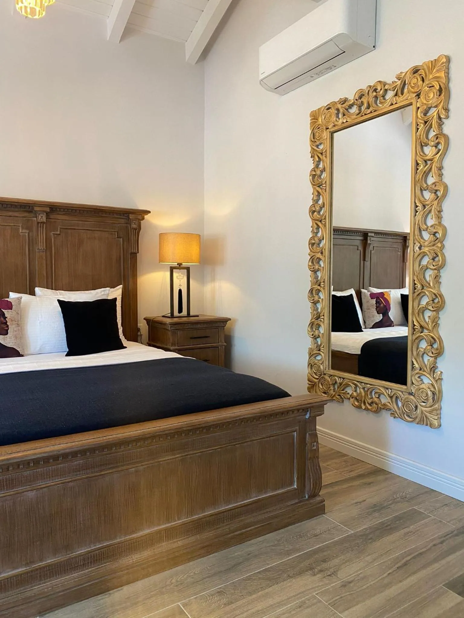 Bed in Chloe hotel Alacati