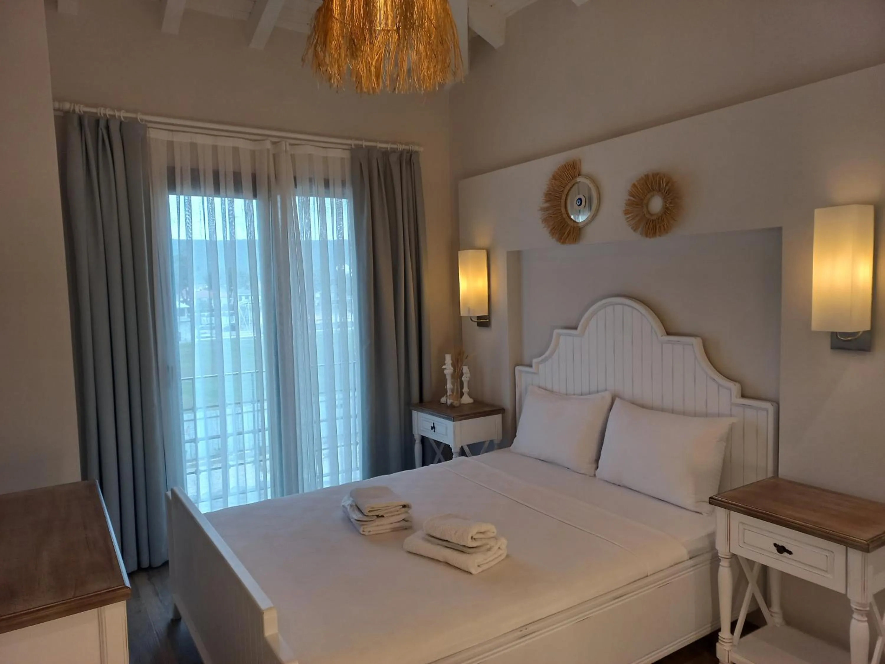 Bed in Chloe hotel Alacati