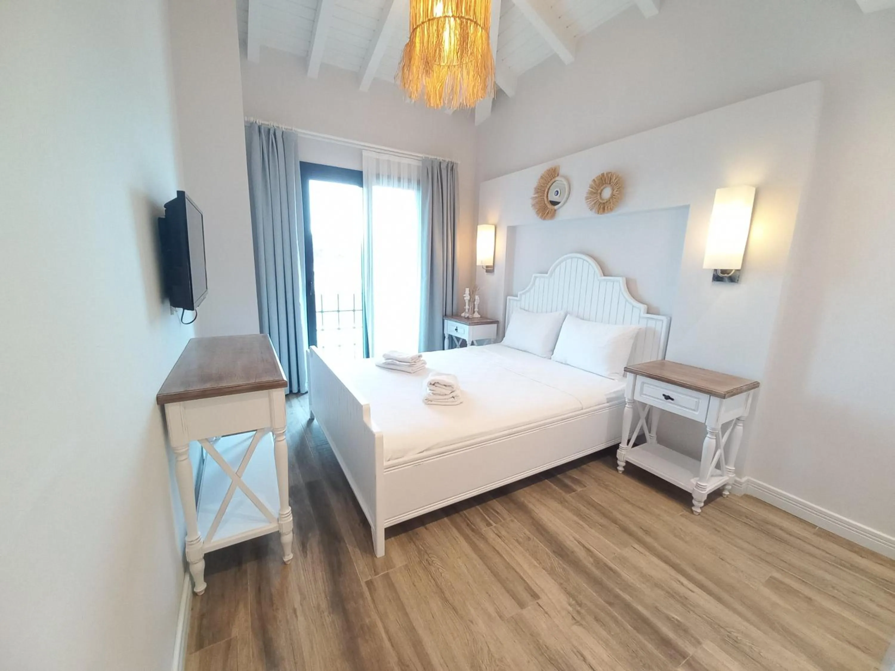 Bed in Chloe hotel Alacati
