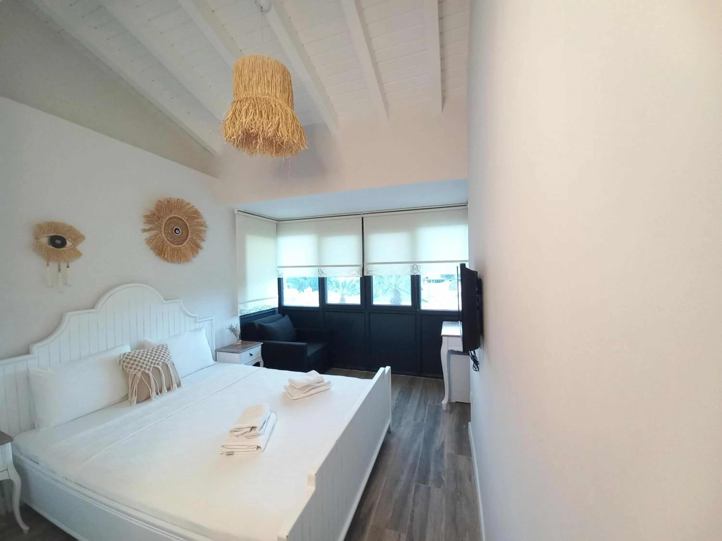 Bed in Chloe hotel Alacati