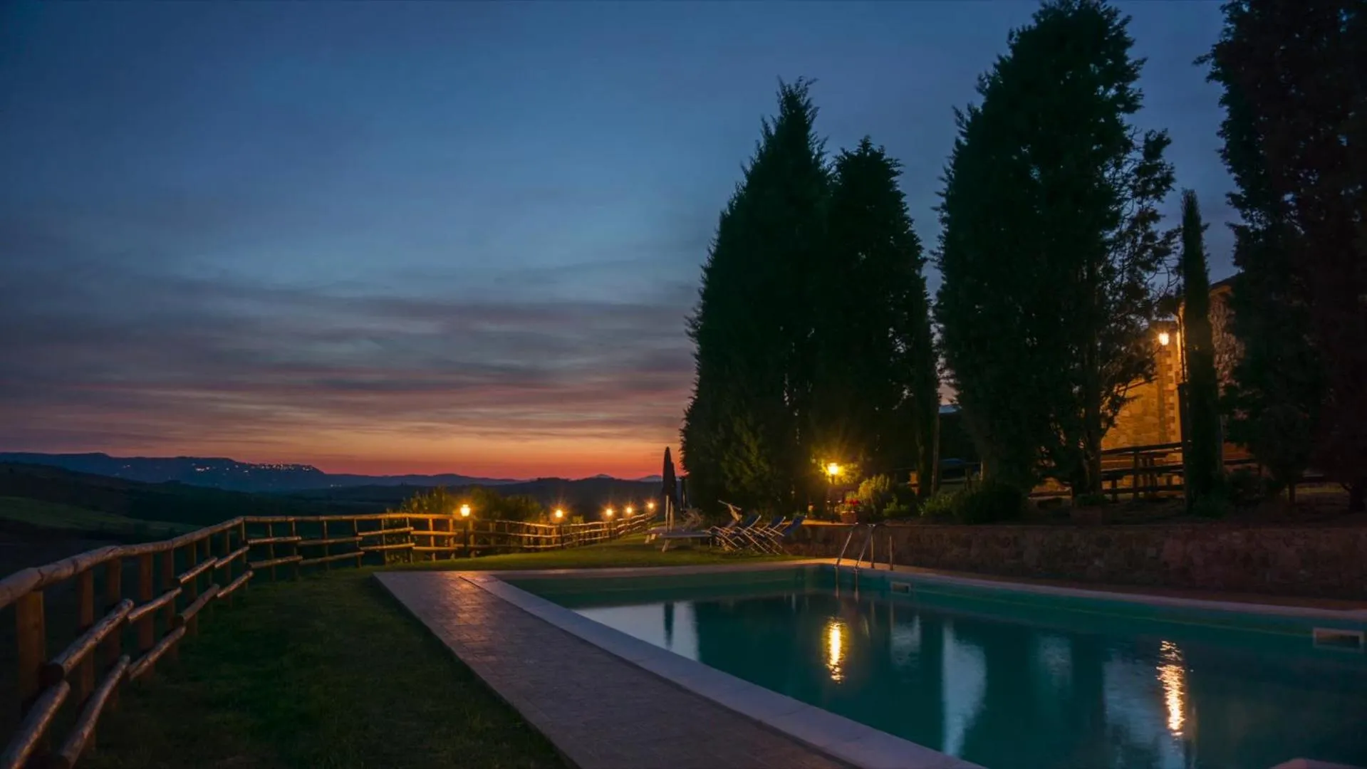 Pool view in Agriturismo Bonello