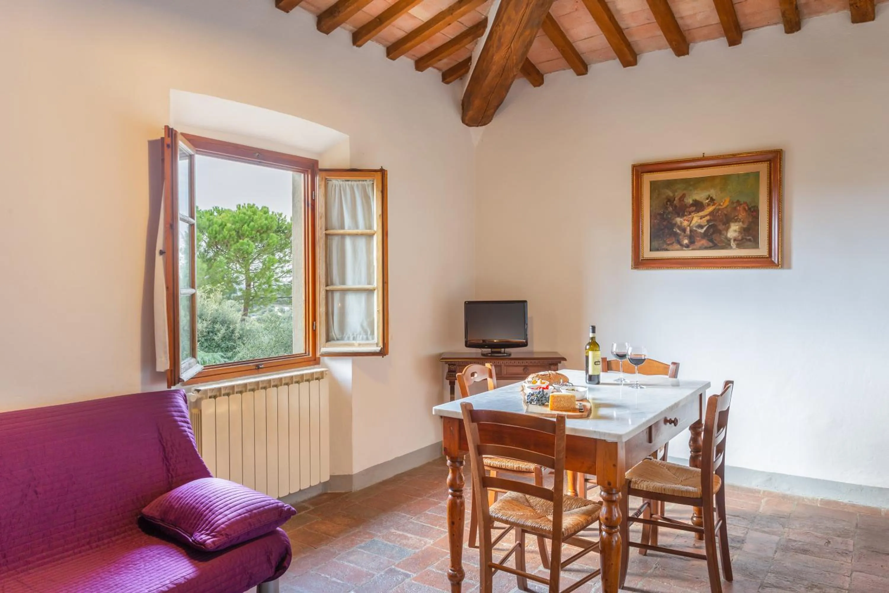 Living room in Fattoria Querceto