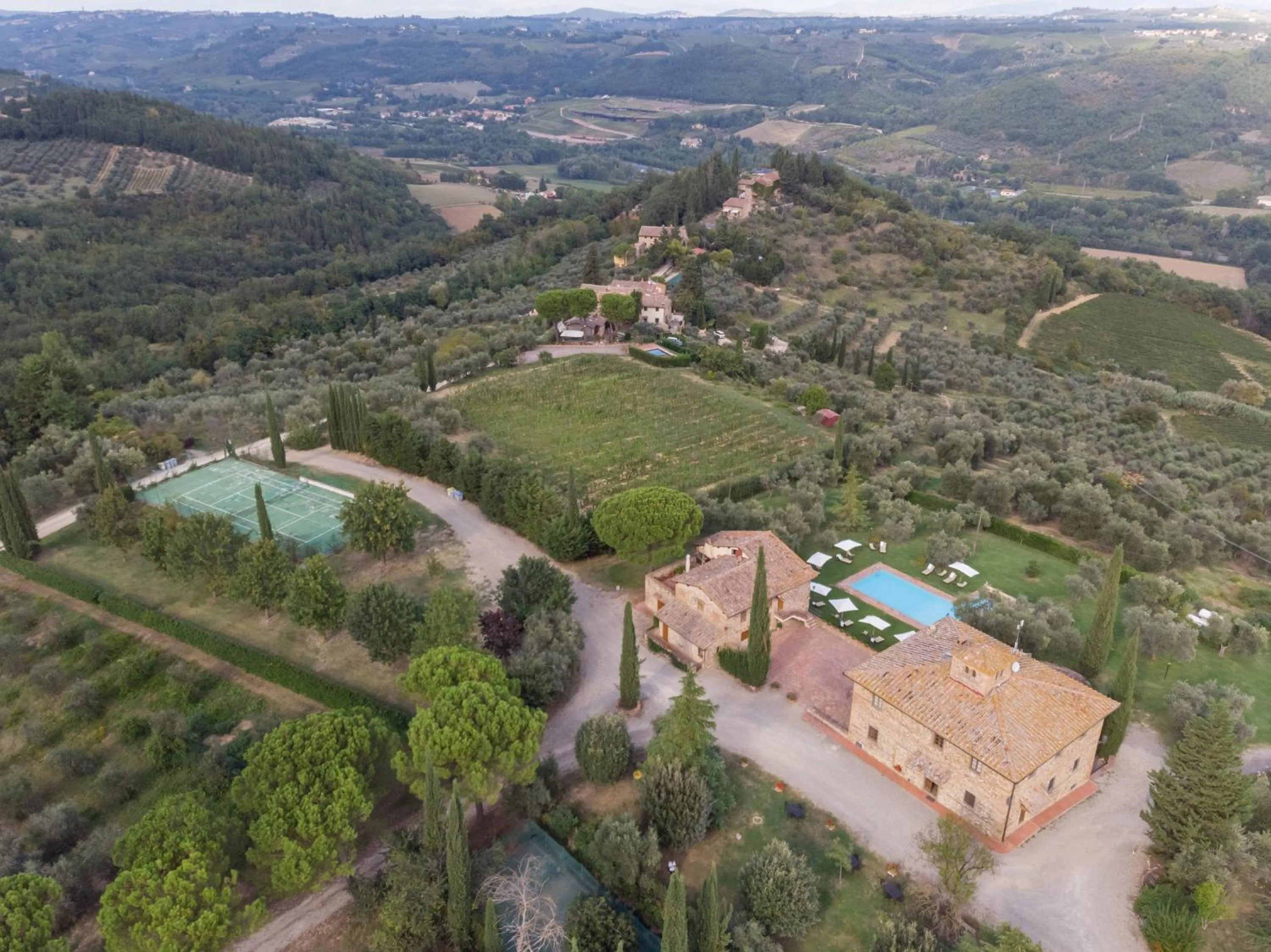 Bird's eye view in Fattoria Querceto