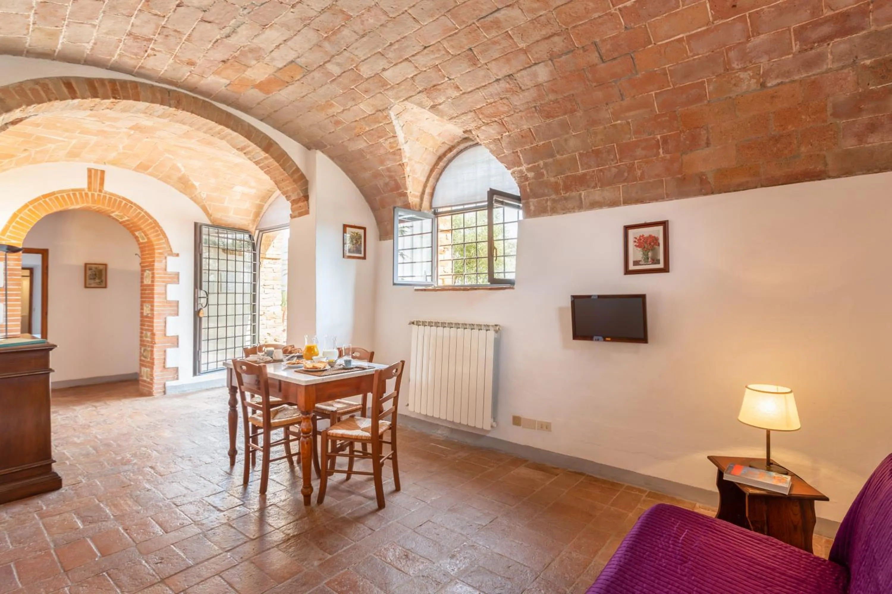 Dining area in Fattoria Querceto