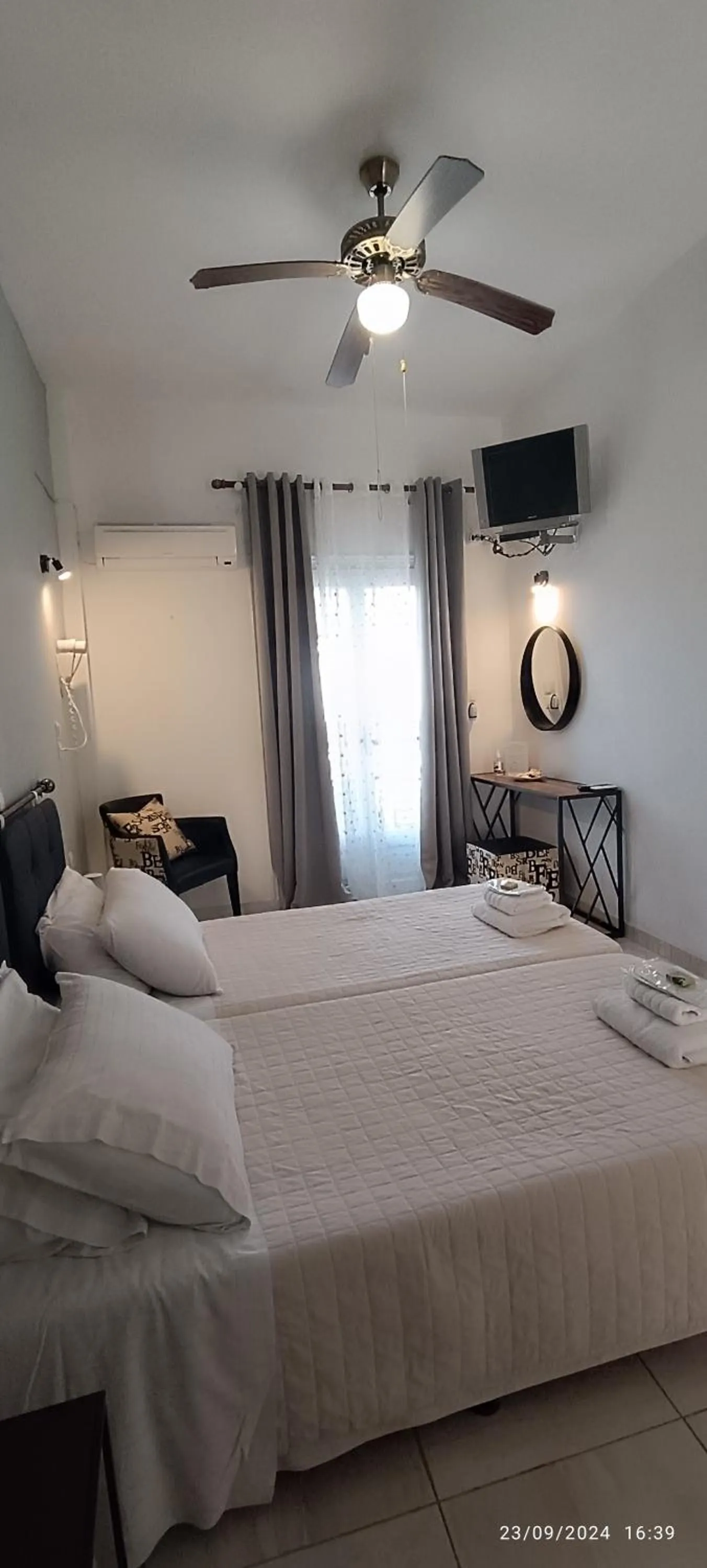 Bed in ODYSSEAS HOTEL SAMOS