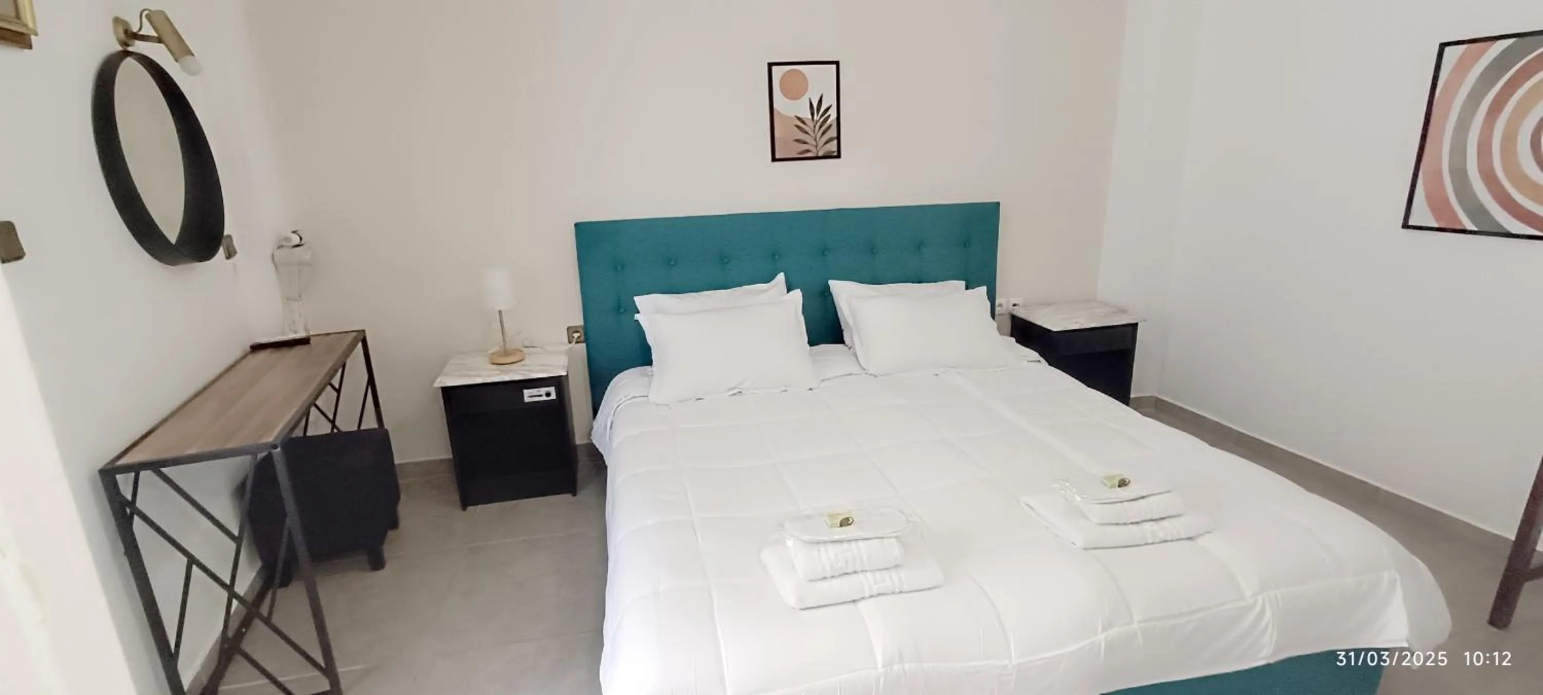 Bed in ODYSSEAS HOTEL SAMOS