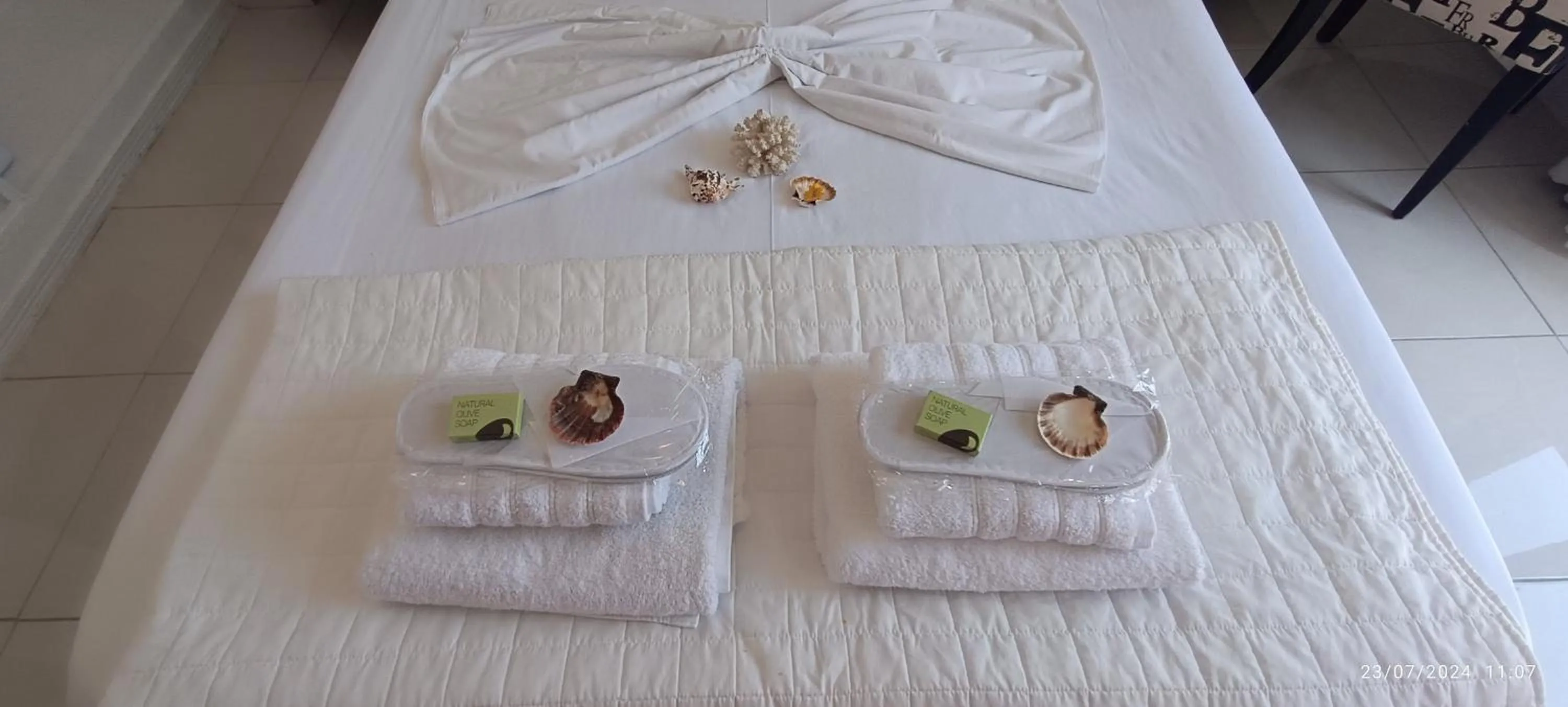 Bed in ODYSSEAS HOTEL SAMOS