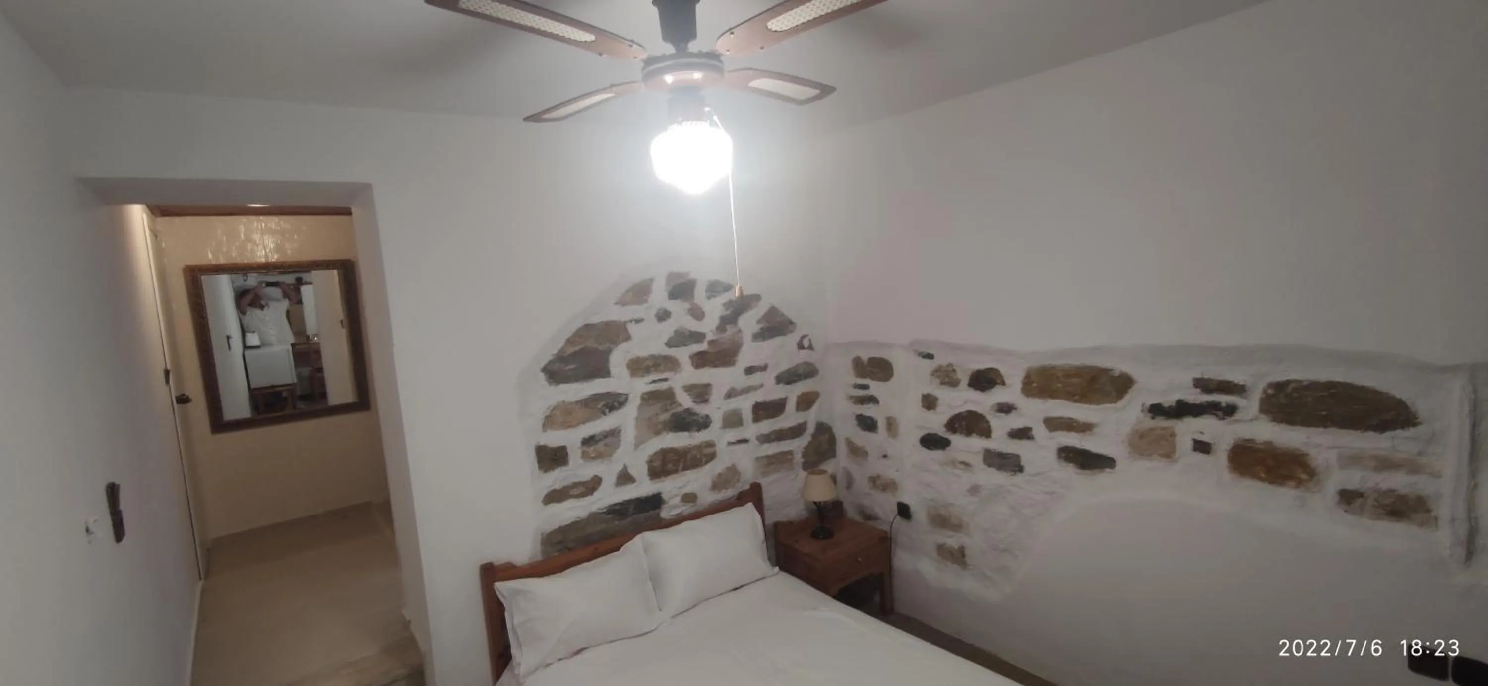 Bed in ODYSSEAS HOTEL SAMOS