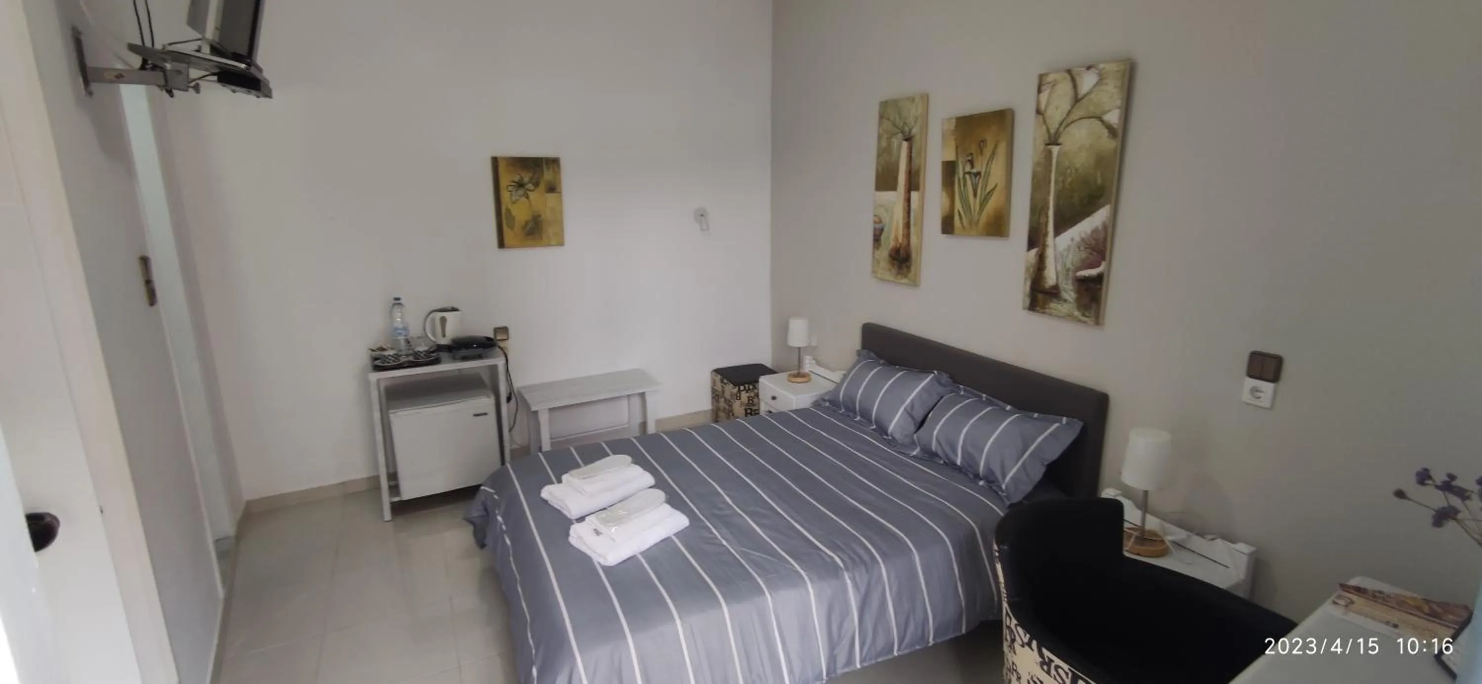 Bed in ODYSSEAS HOTEL SAMOS