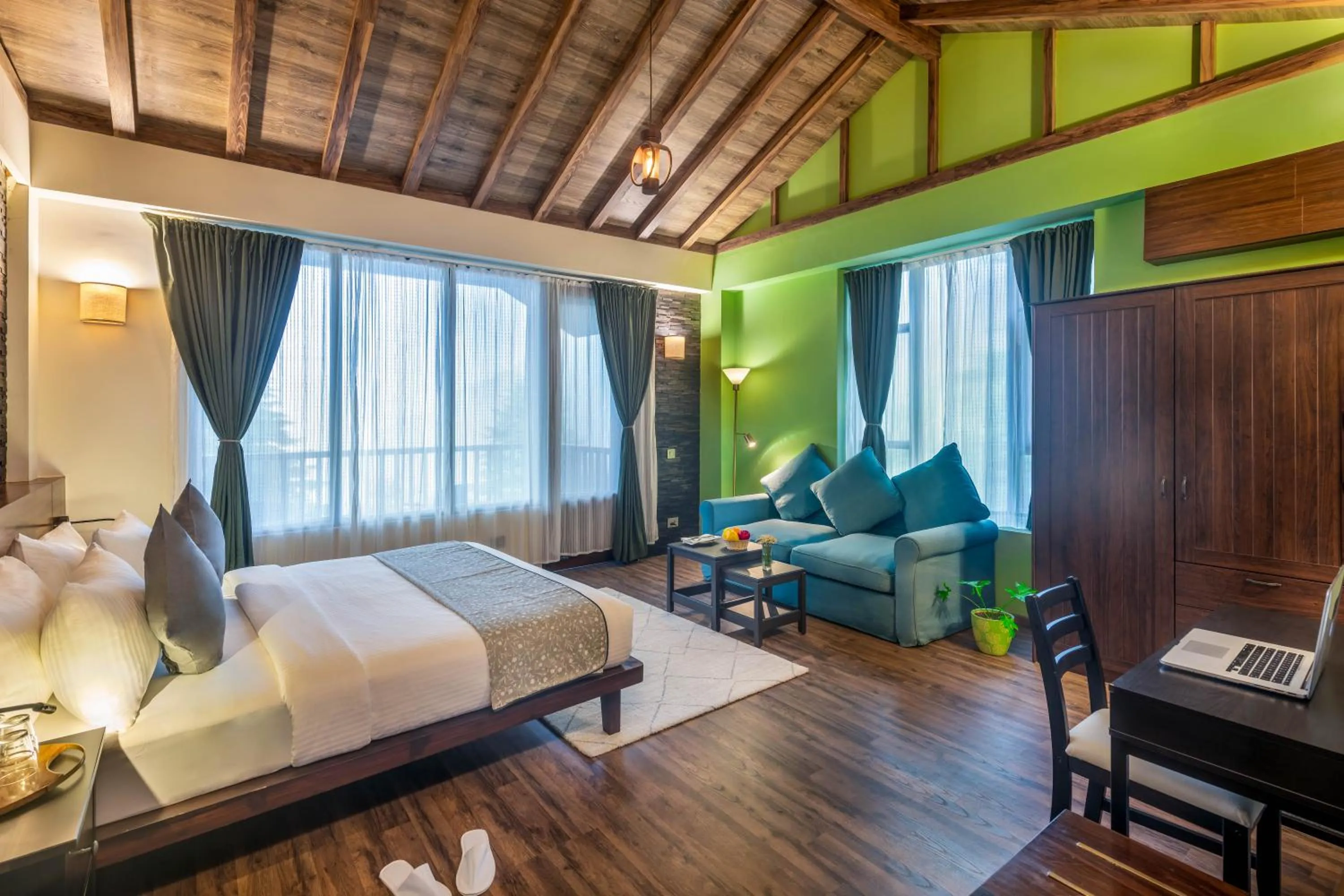 Bed in Hotel Eagles Nest