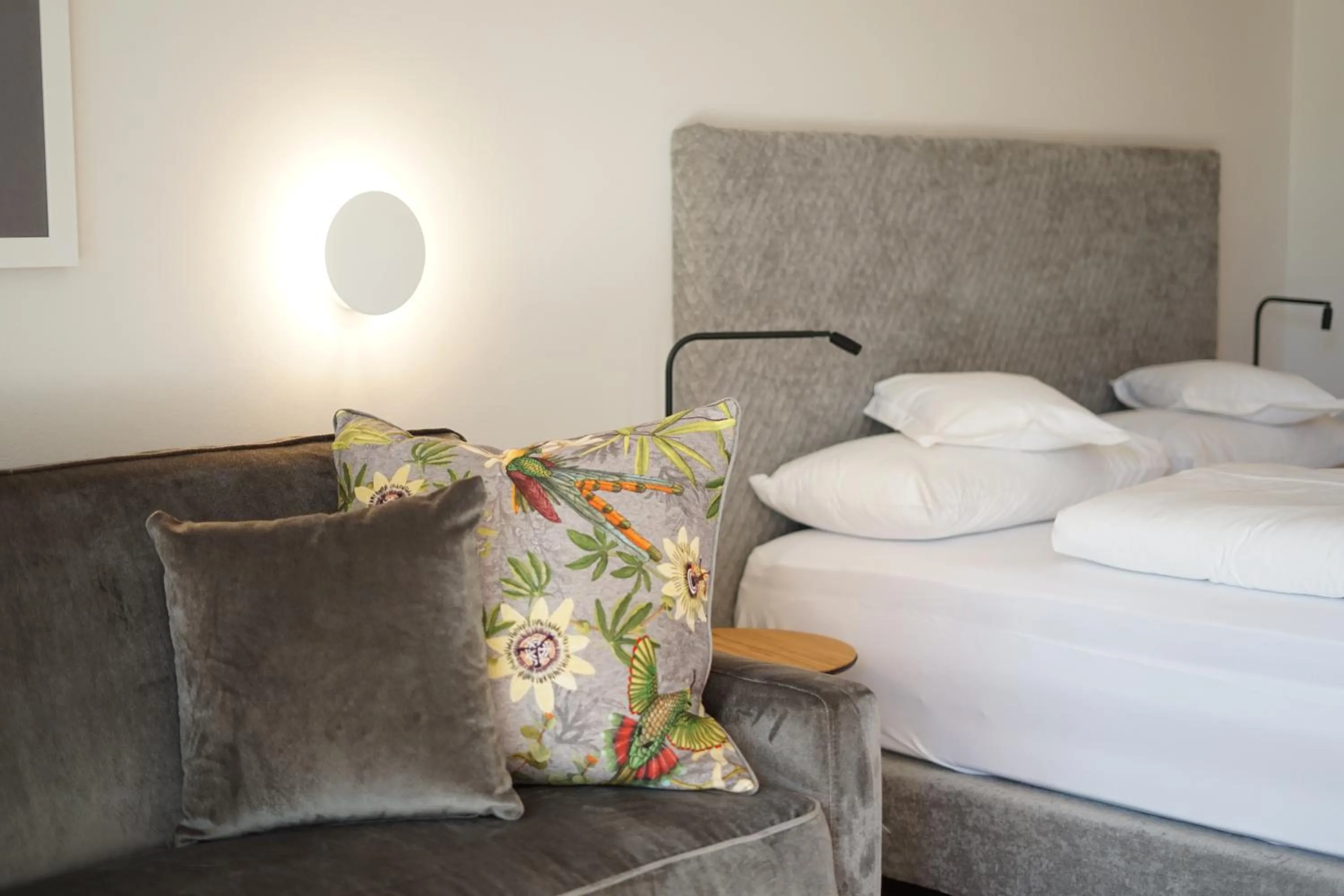 Bed in Hotel Gartenresidence Zea Curtis