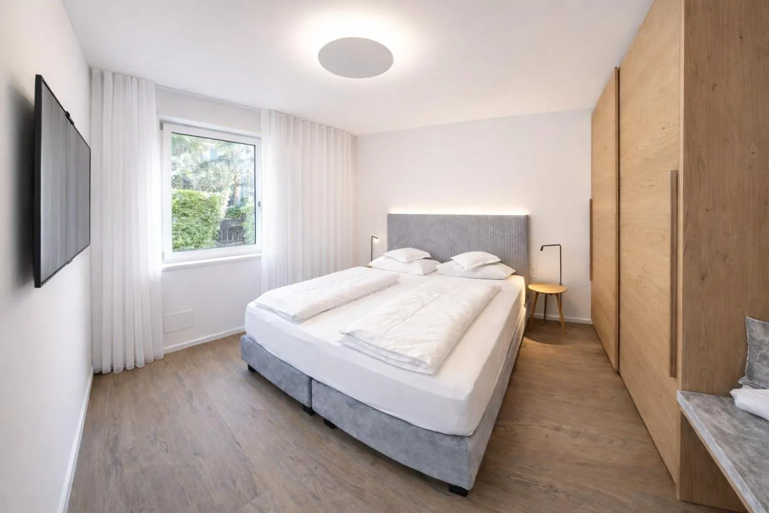 Bedroom, Bed in Hotel Gartenresidence Zea Curtis